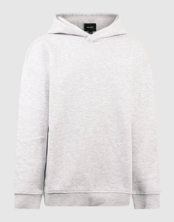 Minimal Hoodie Lichtgrijs SHOEBY BOYS
