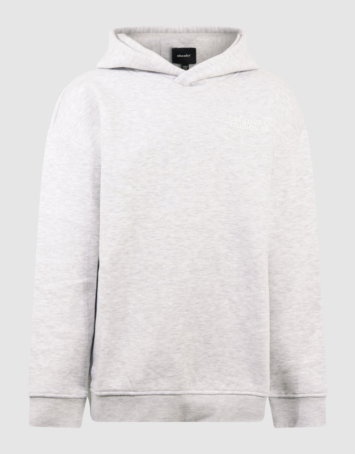 Minimal Hoodie Lichtgrijs SHOEBY BOYS