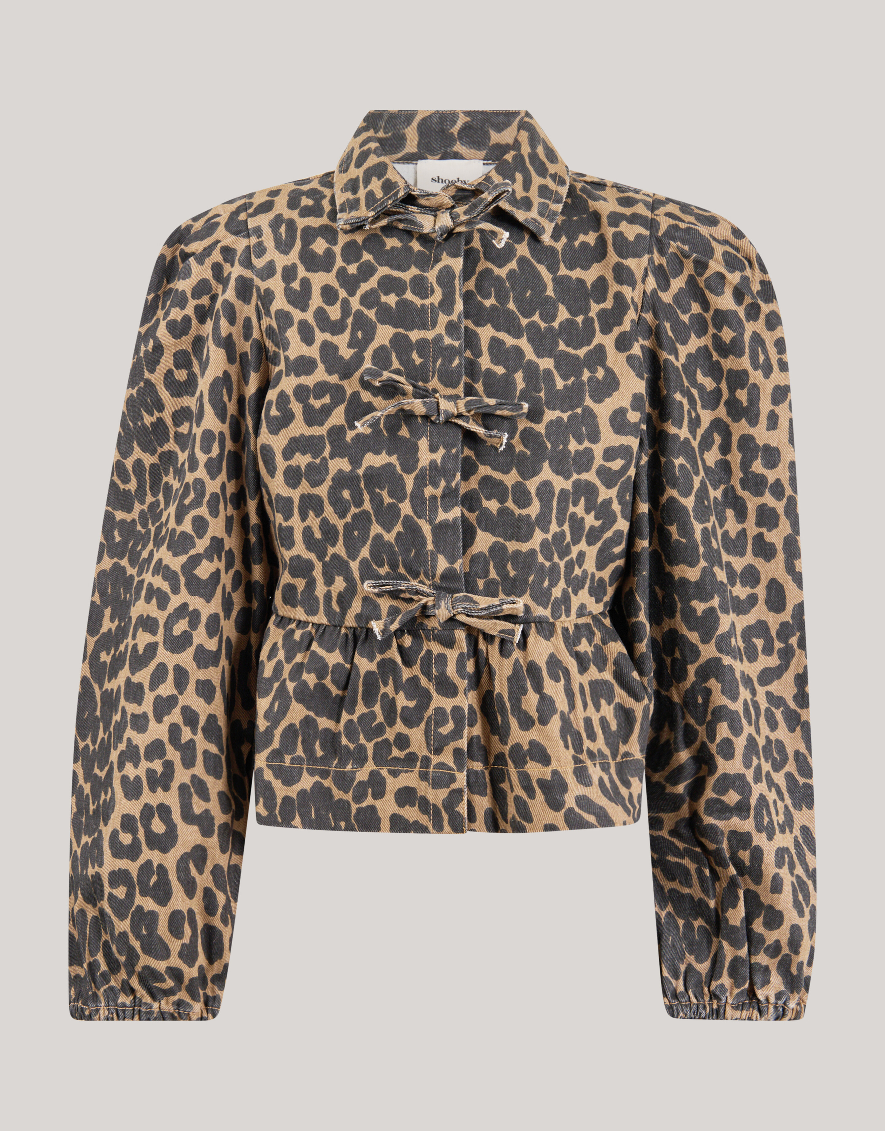 Leopard Strik Blouse Bruin JILL&MITCH