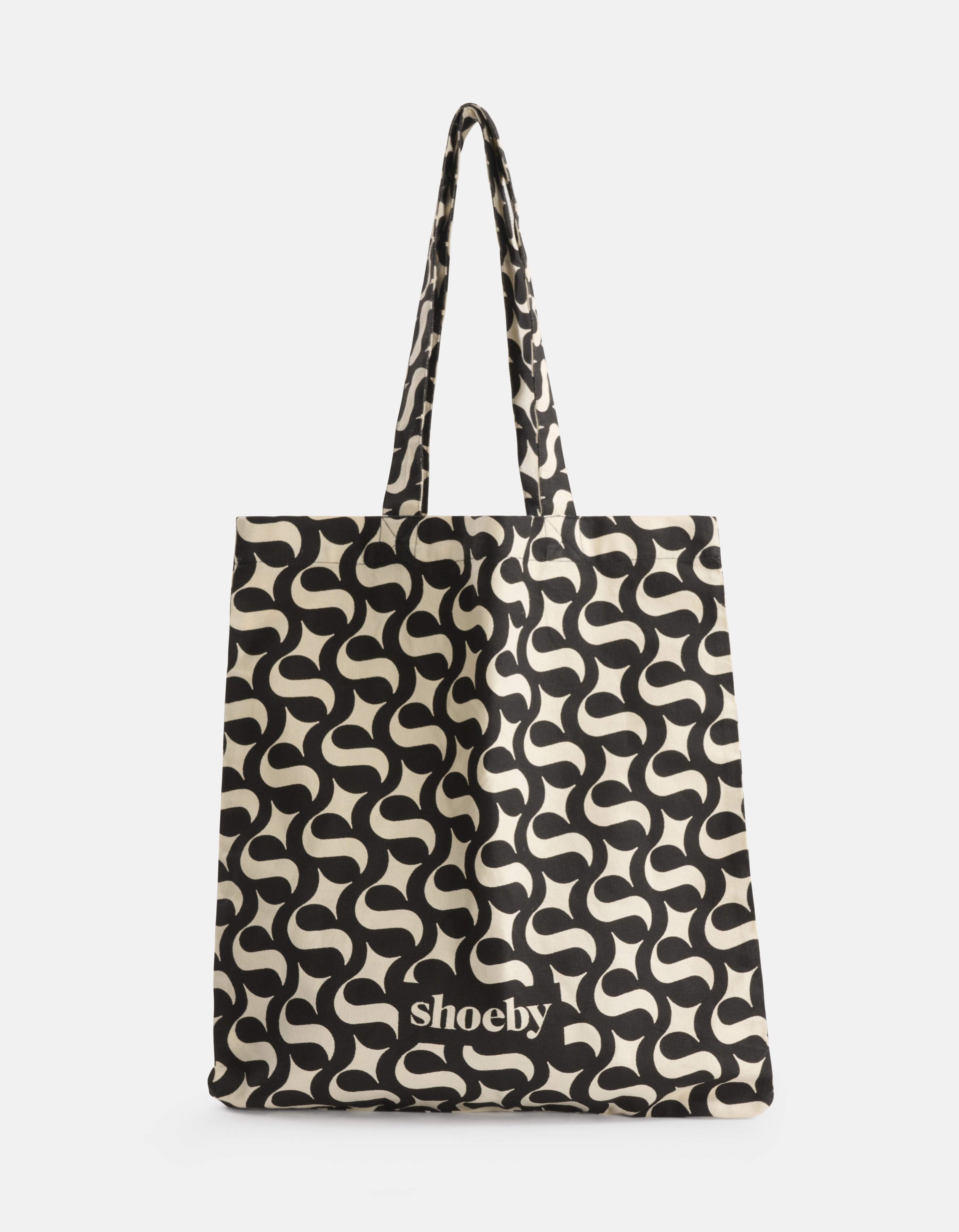 Shoeby Logo Shopper Zwart SHOEBY ACCESSOIRES