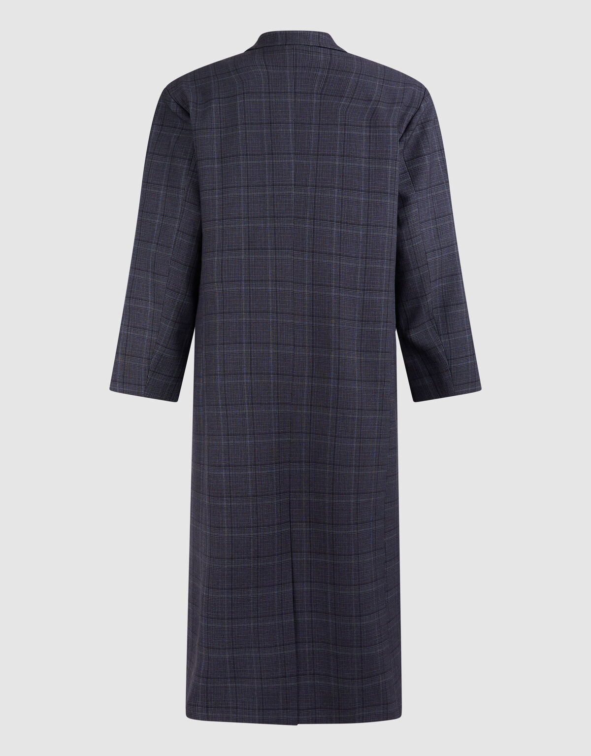 Midi Check Blazer Donkergrijs SHOEBY WOMEN