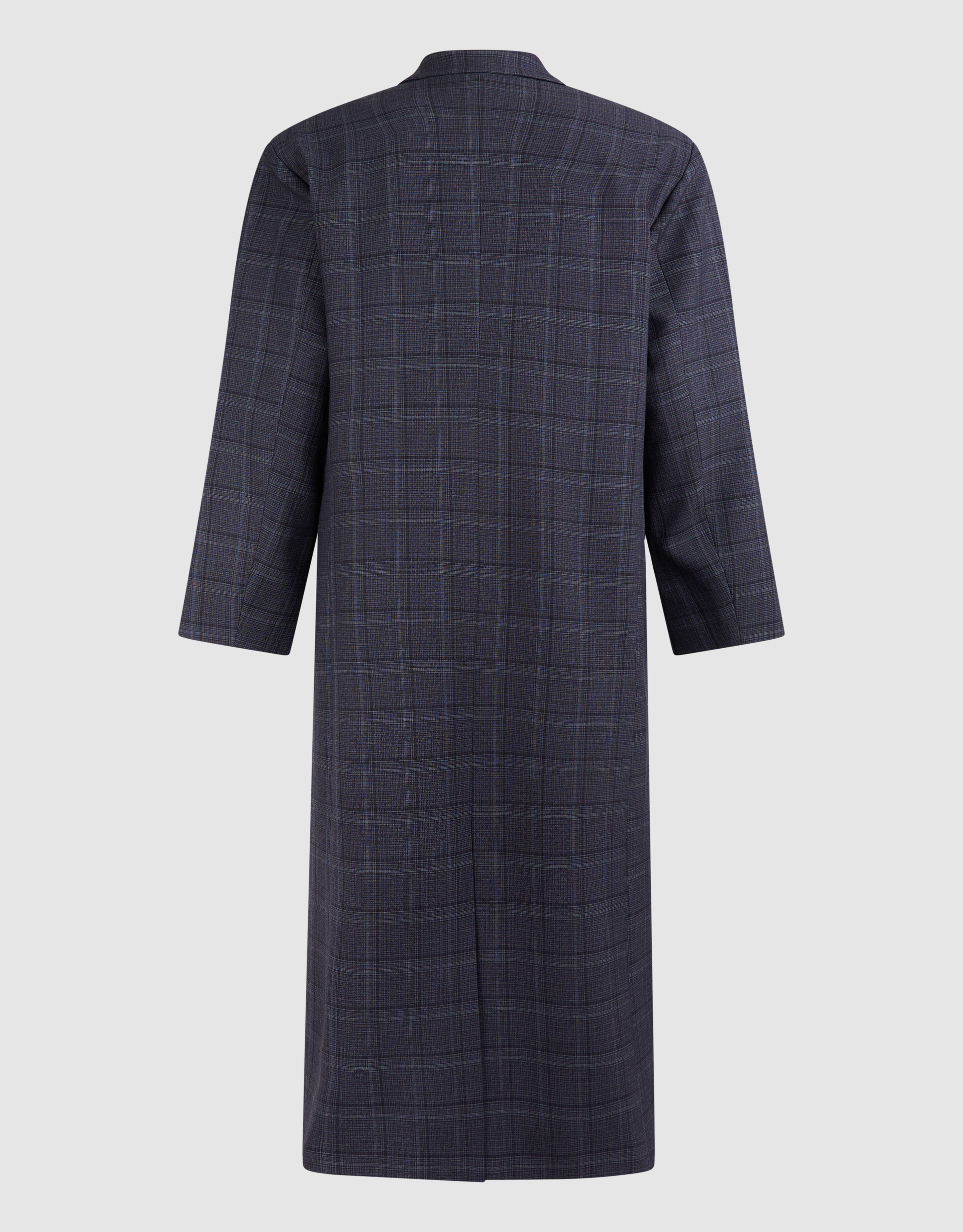 Midi Check Blazer Donkergrijs SHOEBY WOMEN