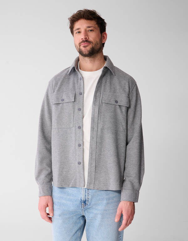 Soft Overshirt Lichtgrijs SHOEBY MEN