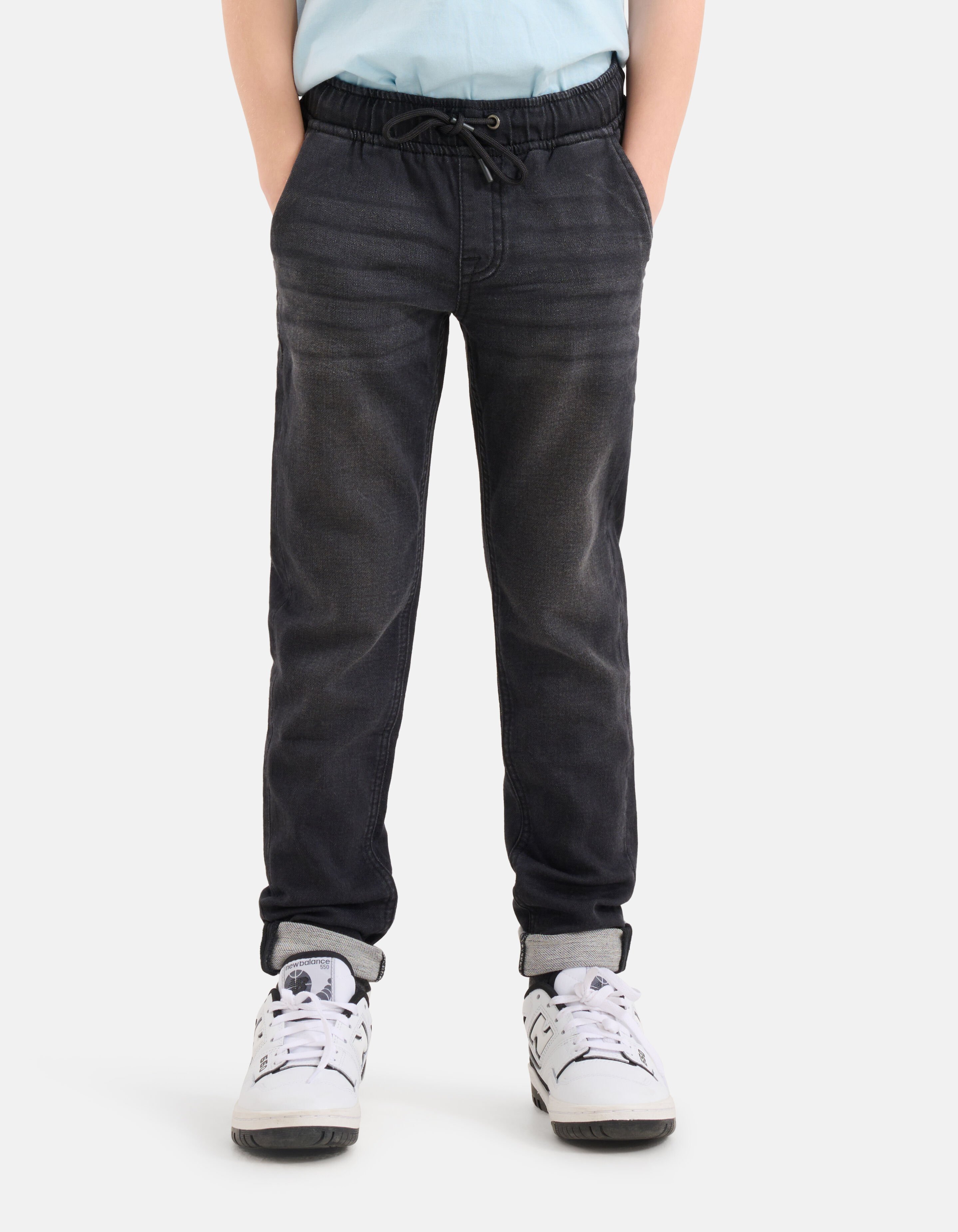 Jogger Jeans Donkergrijs Shoeby