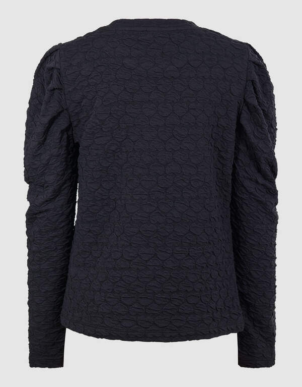 Heart Puff Top Zwart SHOEBY GIRLS