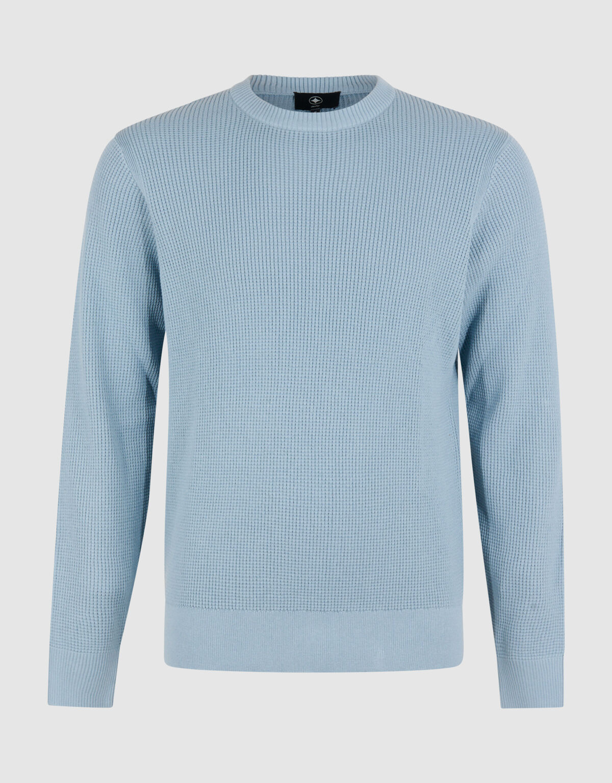 Gebreide Waffle Trui Lichtblauw SHOEBY MEN