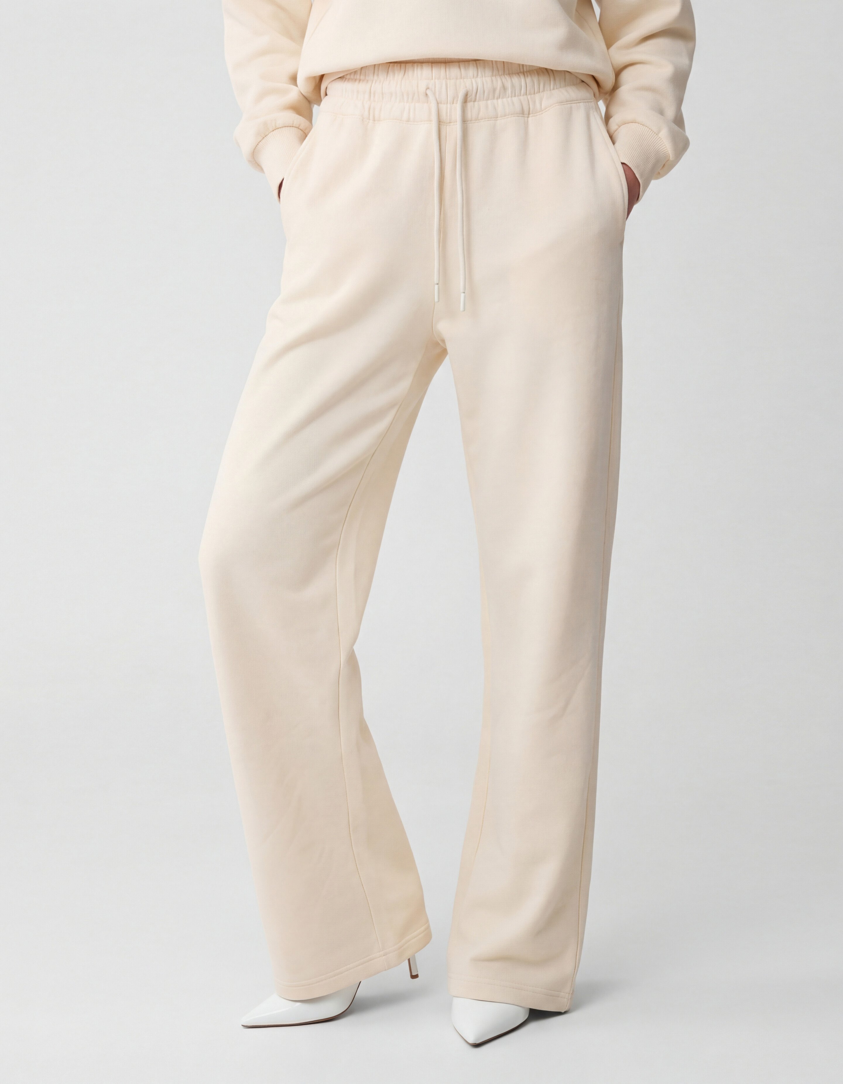 Wide Leg Jogger Gebroken Wit SHOEBY WOMEN