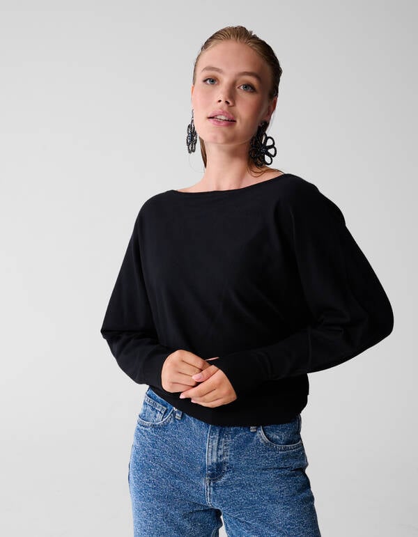 Vleermuis Trui Zwart SHOEBY WOMEN