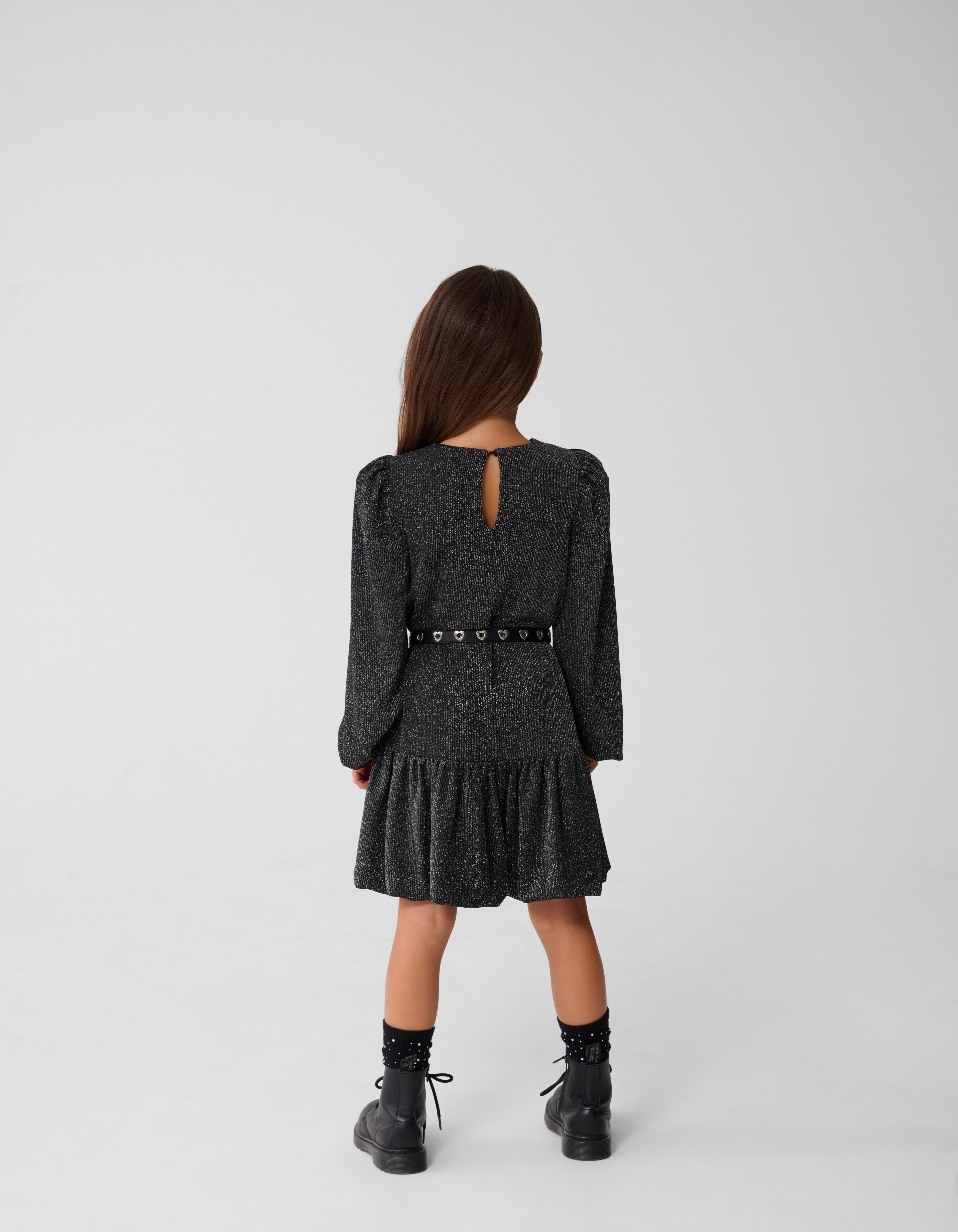 Glitter Balloon Mini Jurk Zwart SHOEBY GIRLS