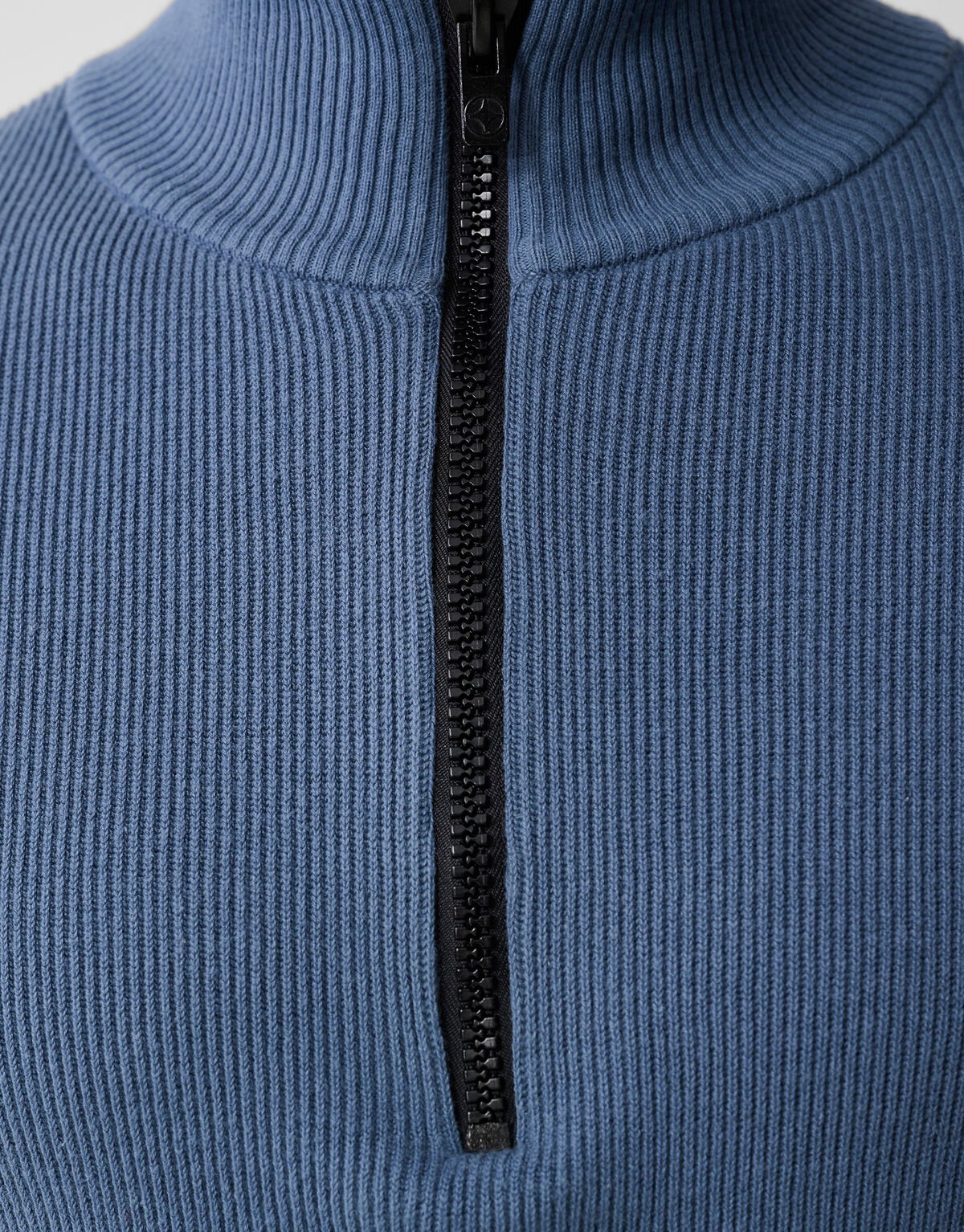 Half Zip Knit Trui Blauw SHOEBY MEN
