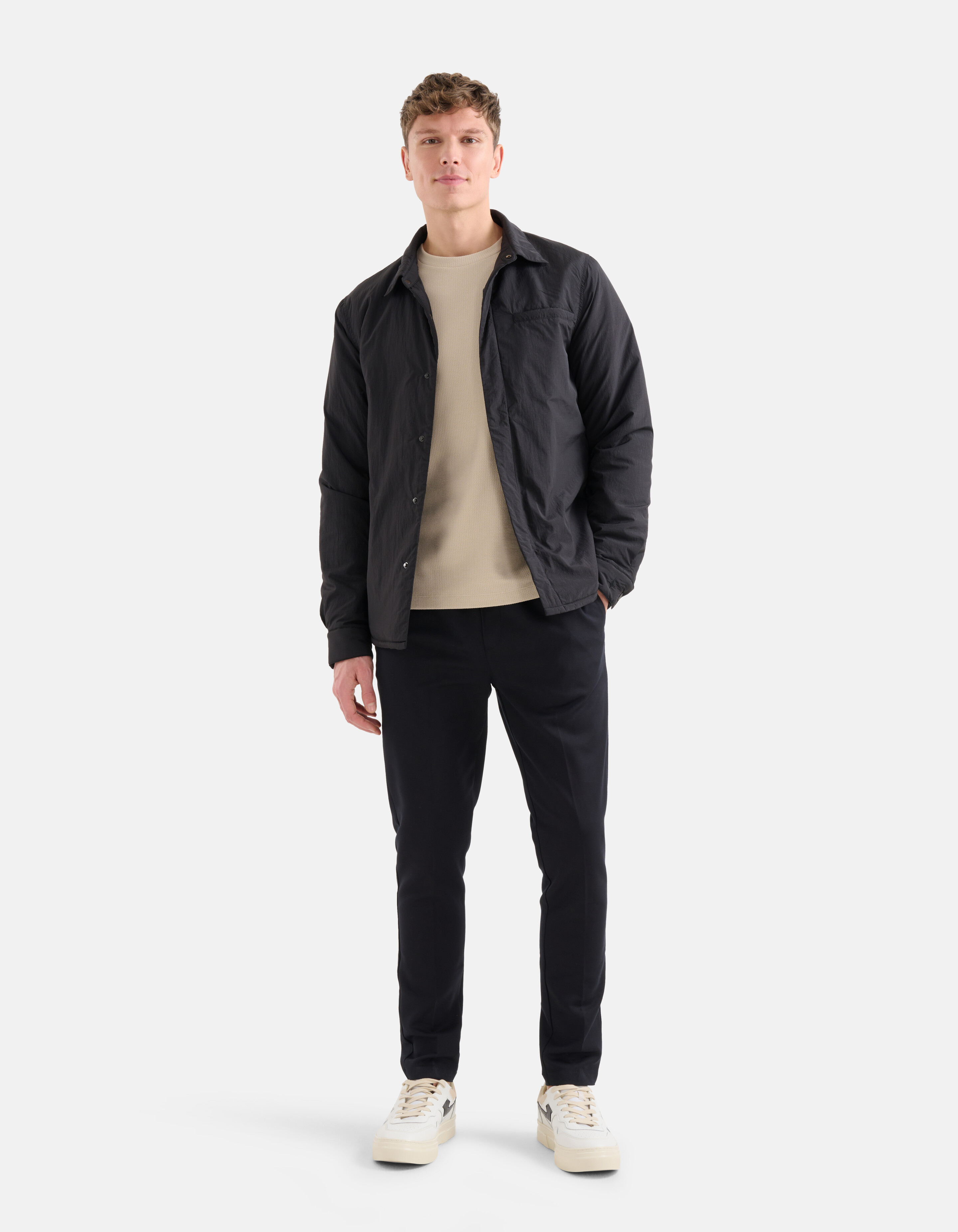 Padded Overshirt Zwart SHOEBY MEN