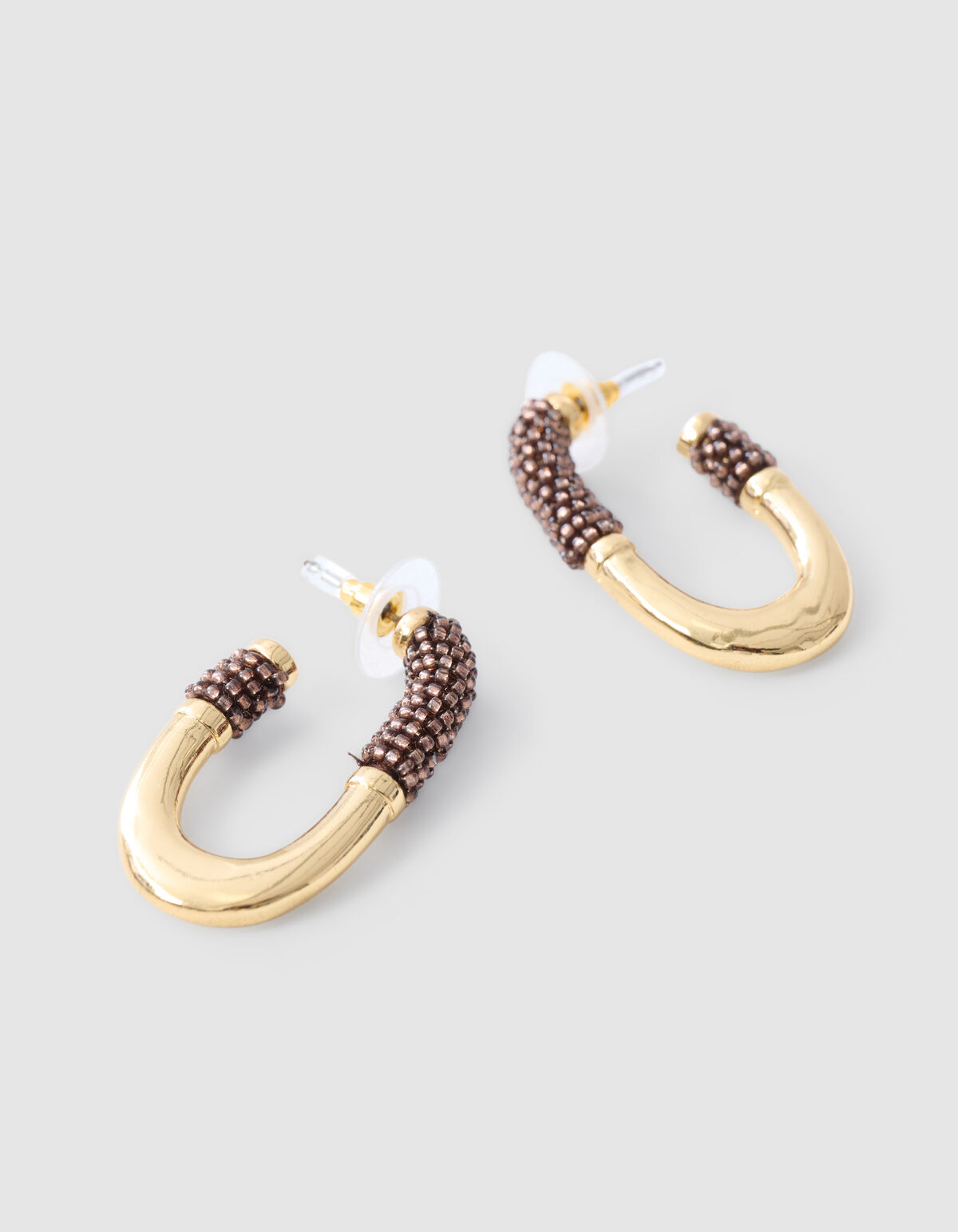 Beaded Oval Oorbellen Goud SHOEBY ACCESSOIRES