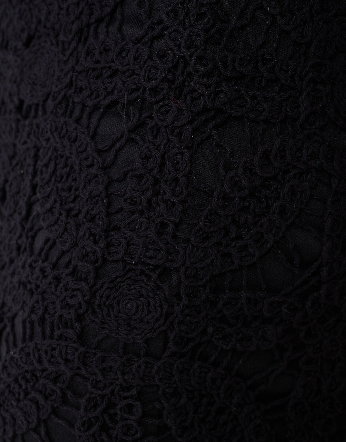 Crochet Maxi Rok Zwart SHOEBY WOMEN