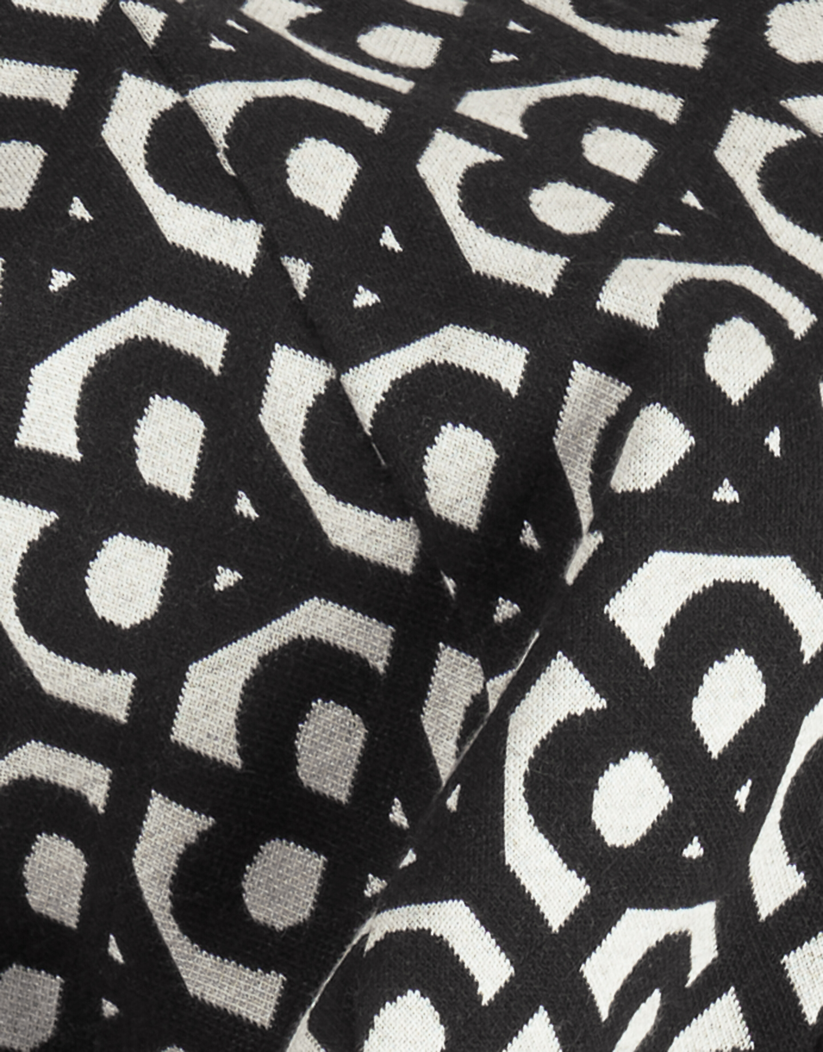 Monogram Flared Broek Zwart SHOEBY GIRLS