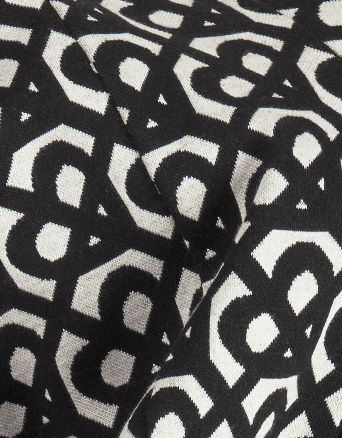 Monogram Flared Broek Zwart SHOEBY GIRLS