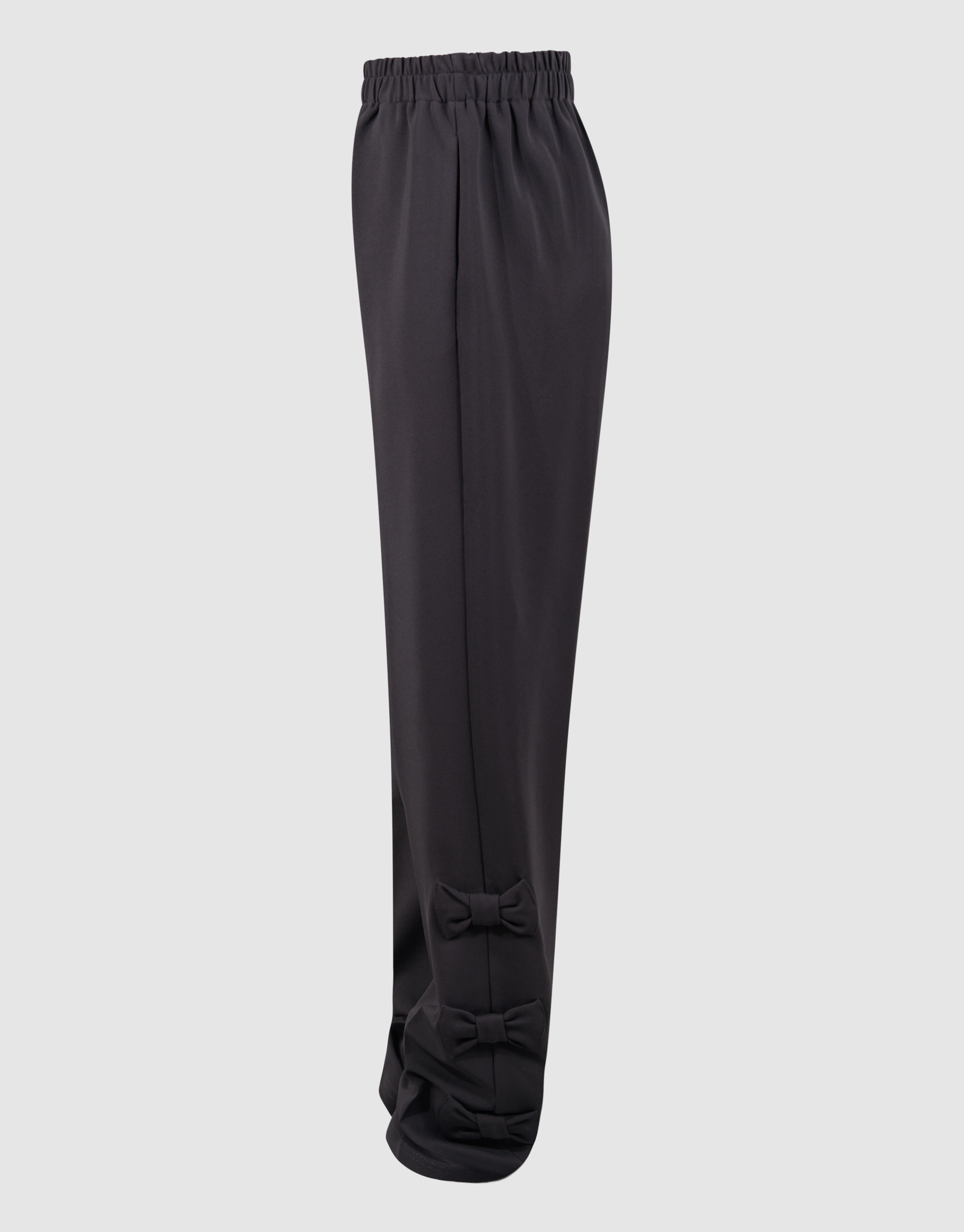 Sporty Strik Wide Leg Broek Donkergrijs SHOEBY GIRLS