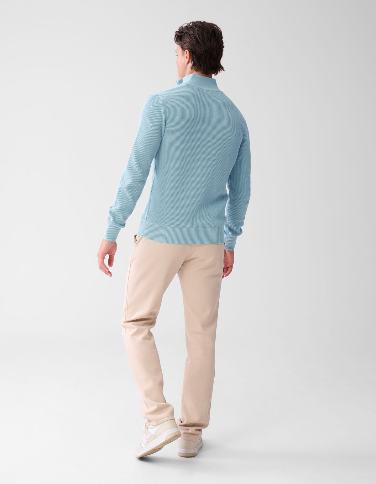 Zipper Trui Lichtblauw SHOEBY MEN