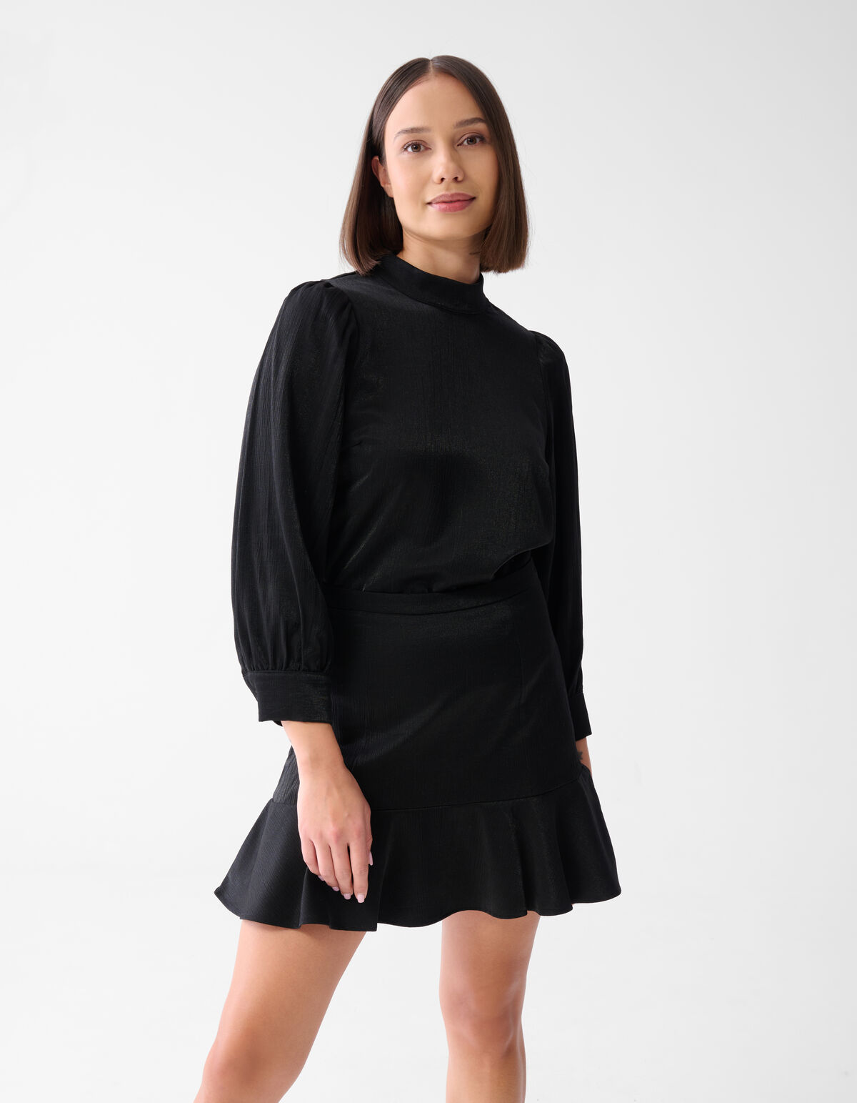 Metallic Top Zwart SHOEBY WOMEN