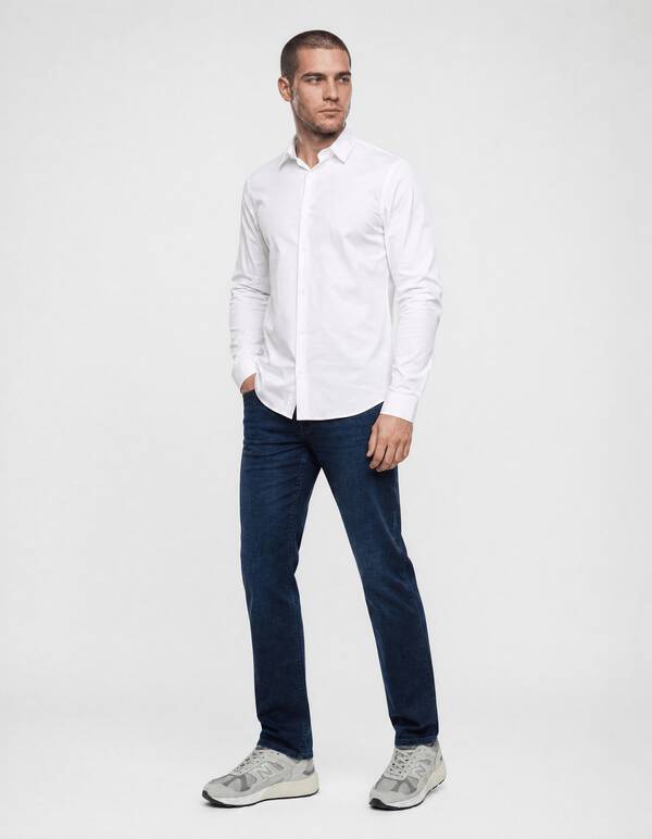 Basis Overhemd Wit SHOEBY MEN