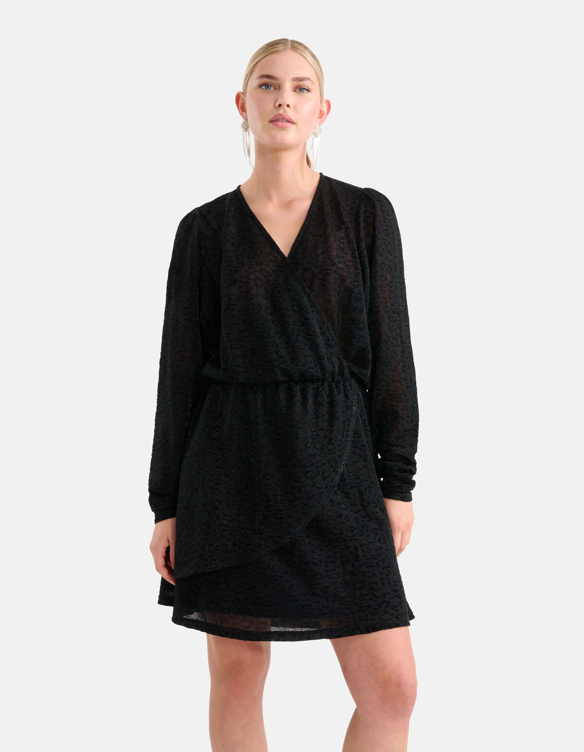 Lurex Jurk Donkergroen SHOEBY WOMEN