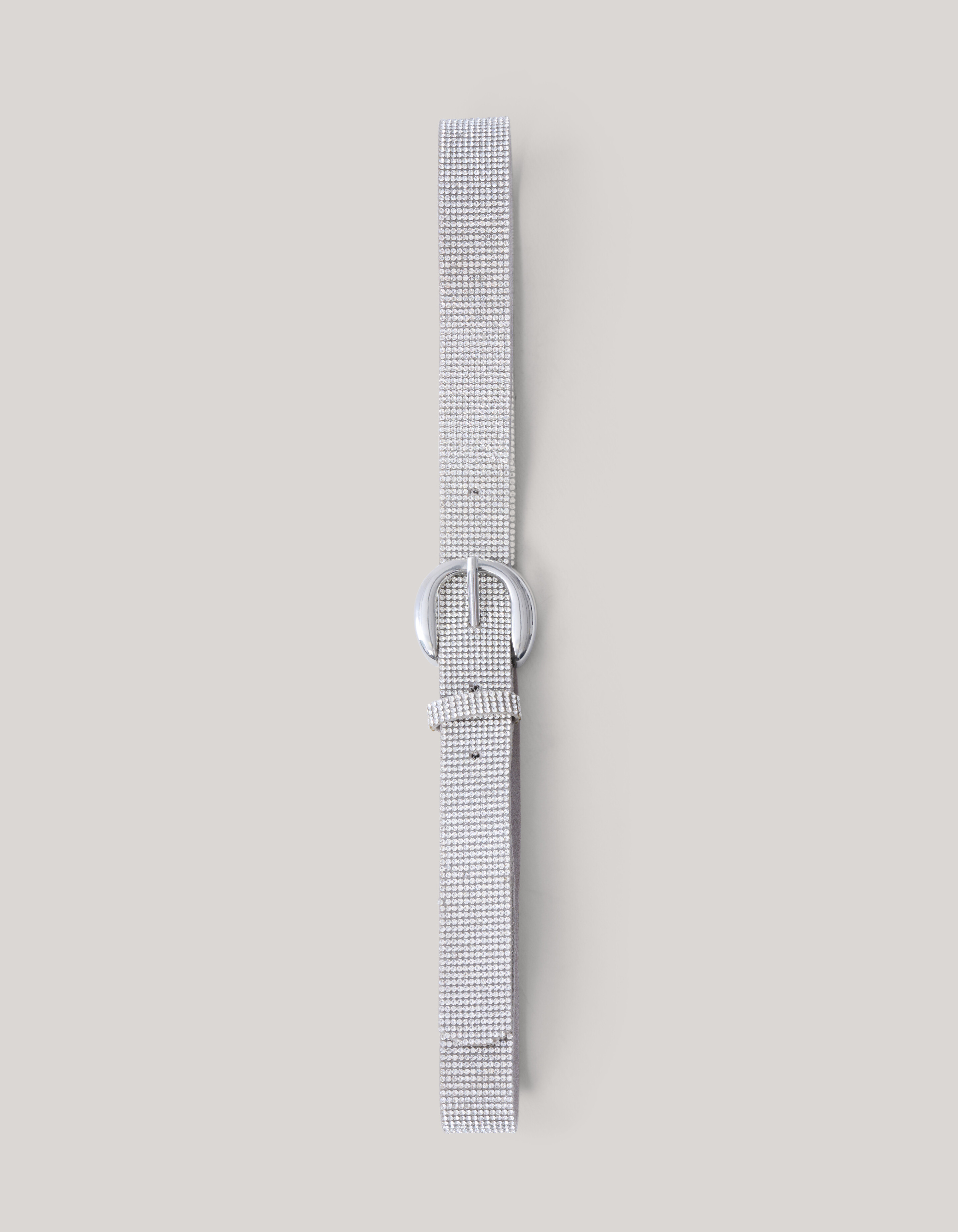 Strass Riem zilver SHOEBY ACCESSOIRES