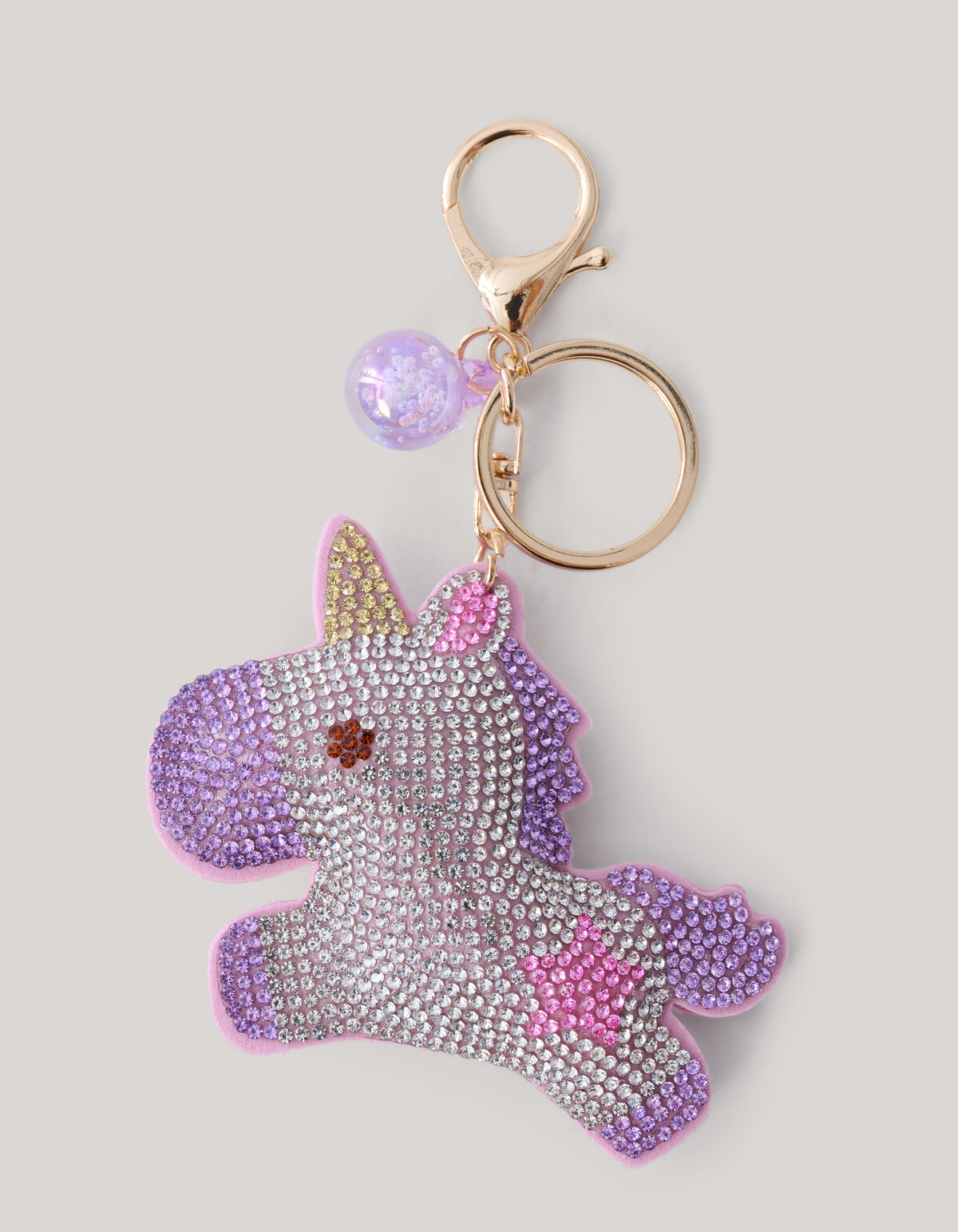 Strass Unicorn Sleutelhanger Roze SHOEBY ACCESSOIRES