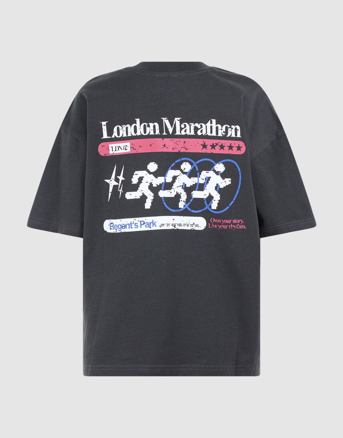 London Artwork T-shirt Donkergrijs SHOEBY BOYS