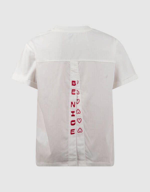 Split Artwork T-shirt Wit SHOEBY GIRLS