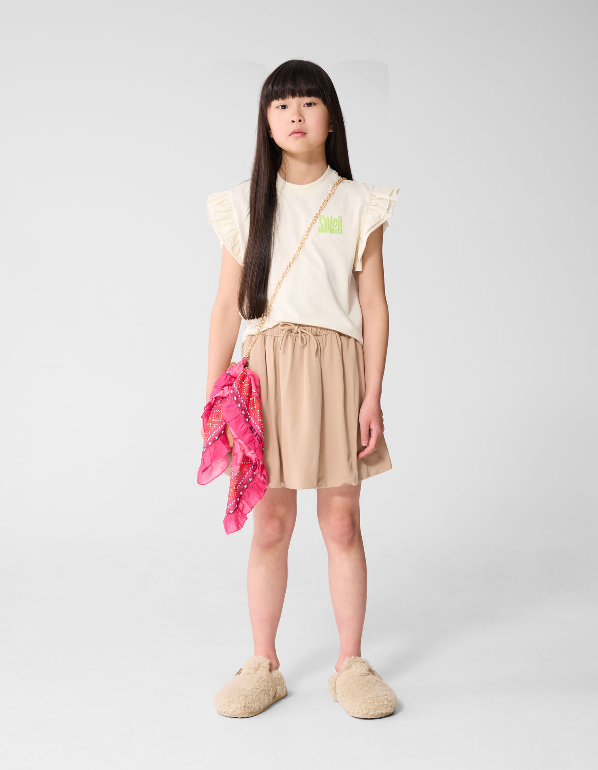 Cargo Balloon Mini Rok Zand SHOEBY GIRLS