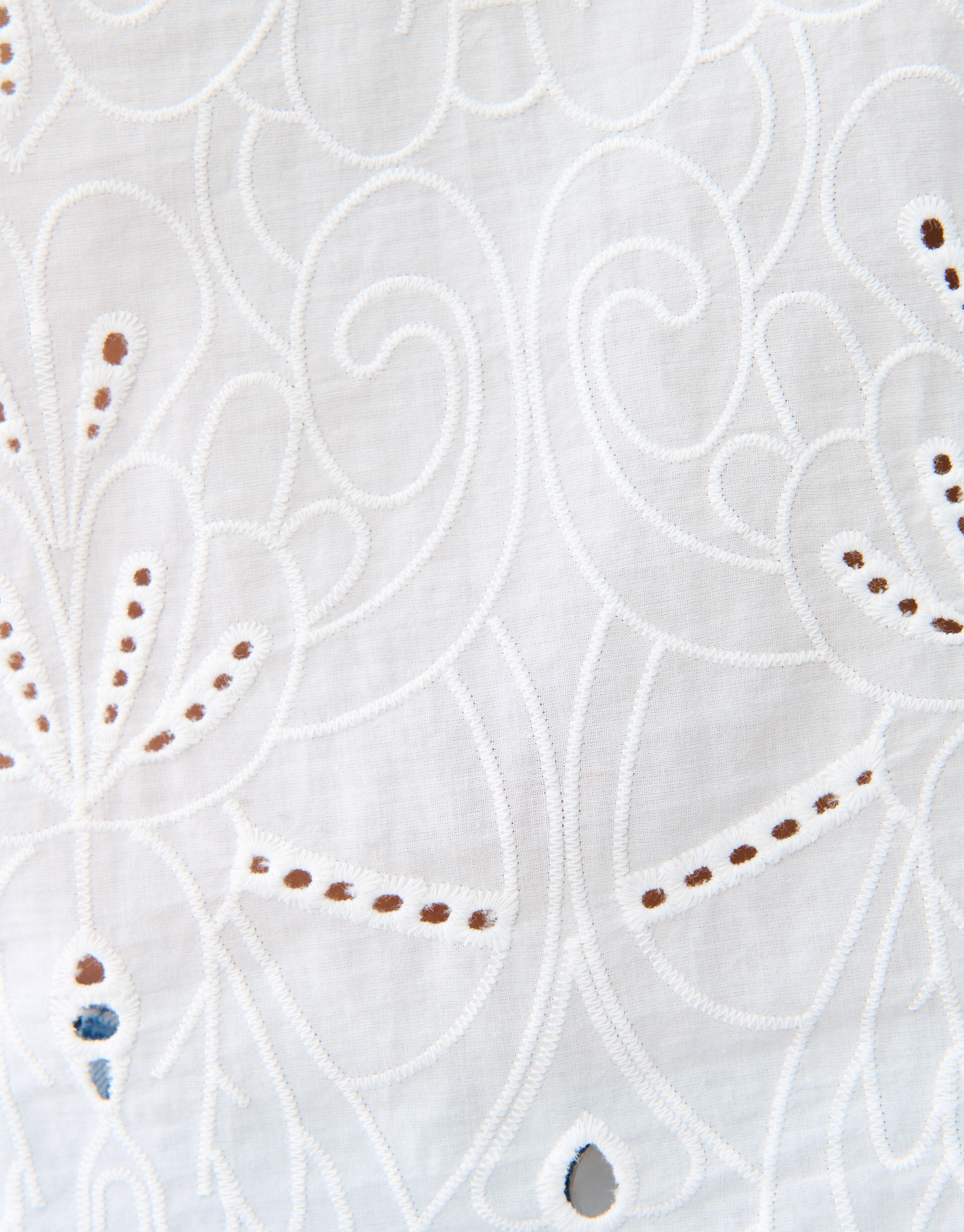 Embroidery Top Gebroken Wit By Fred SHOEBY WOMEN
