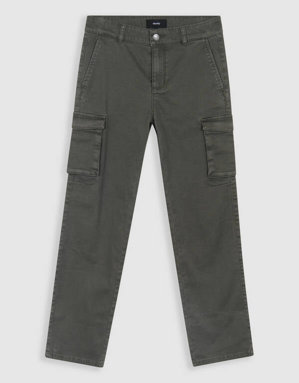 Straight Fit Cargo Broek Donkergrijs SHOEBY BOYS