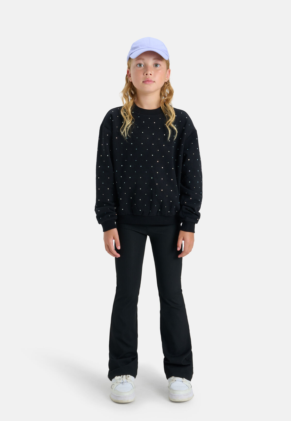 Rib Flared Legging Zwart Jill&Mitch
