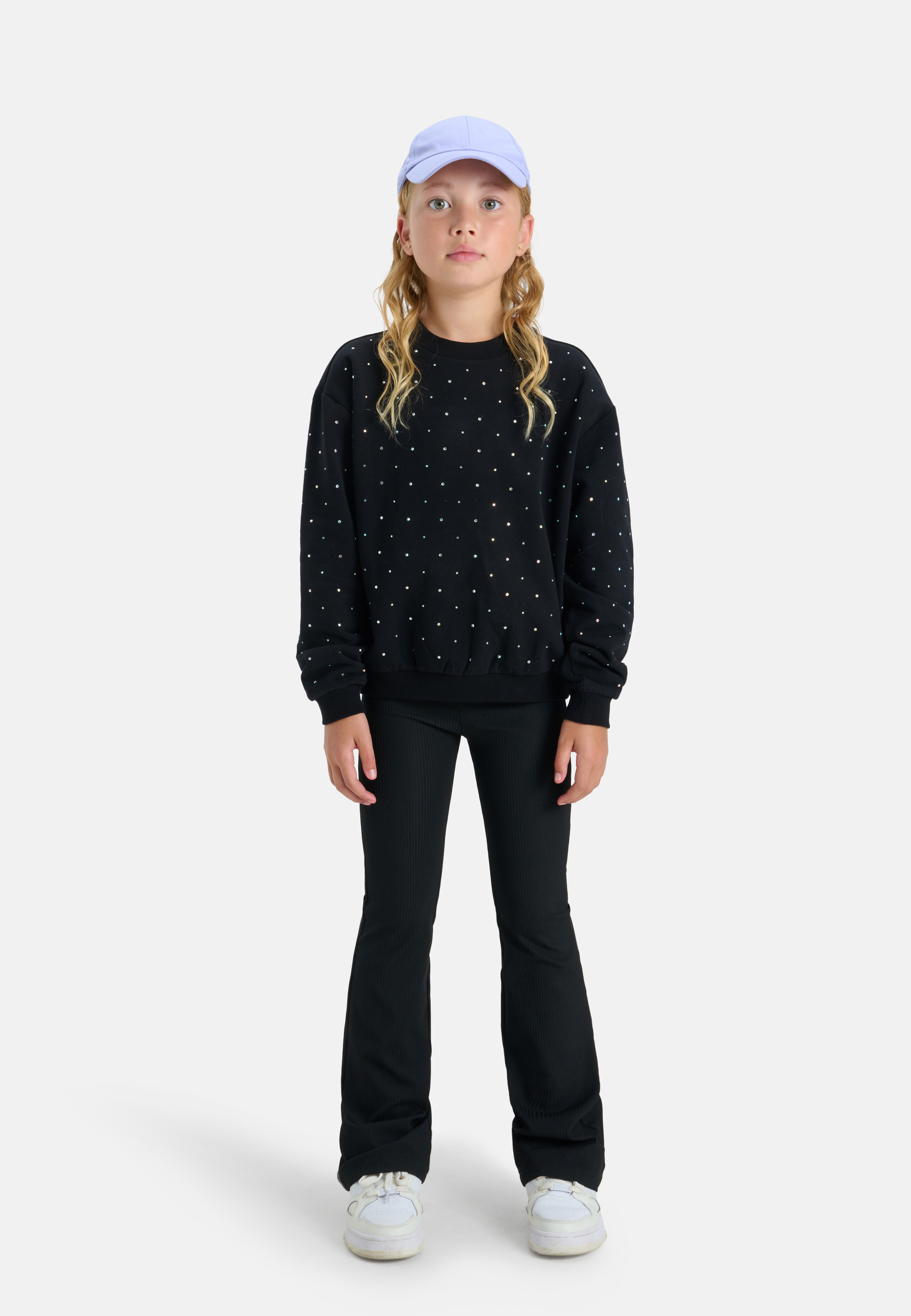 Rib Flared Legging Zwart Jill&Mitch