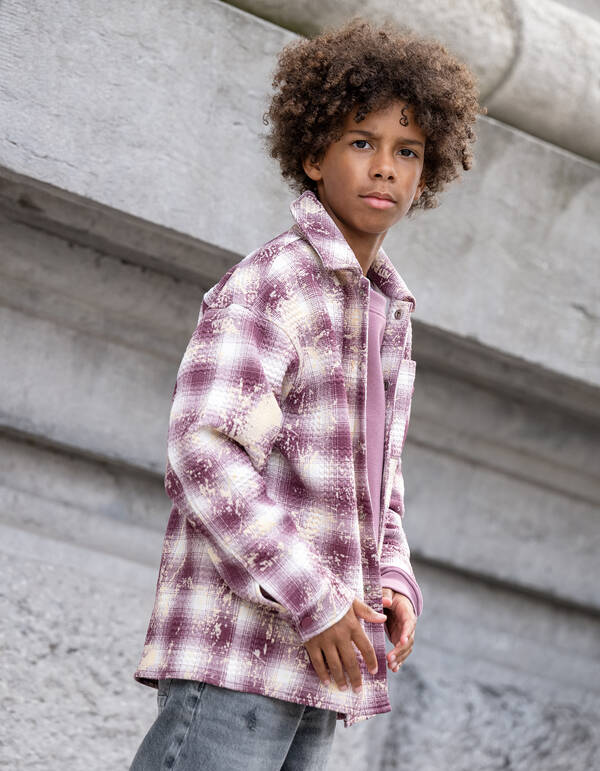 Spetter Ruiten Overshirt Lichtroze SHOEBY BOYS