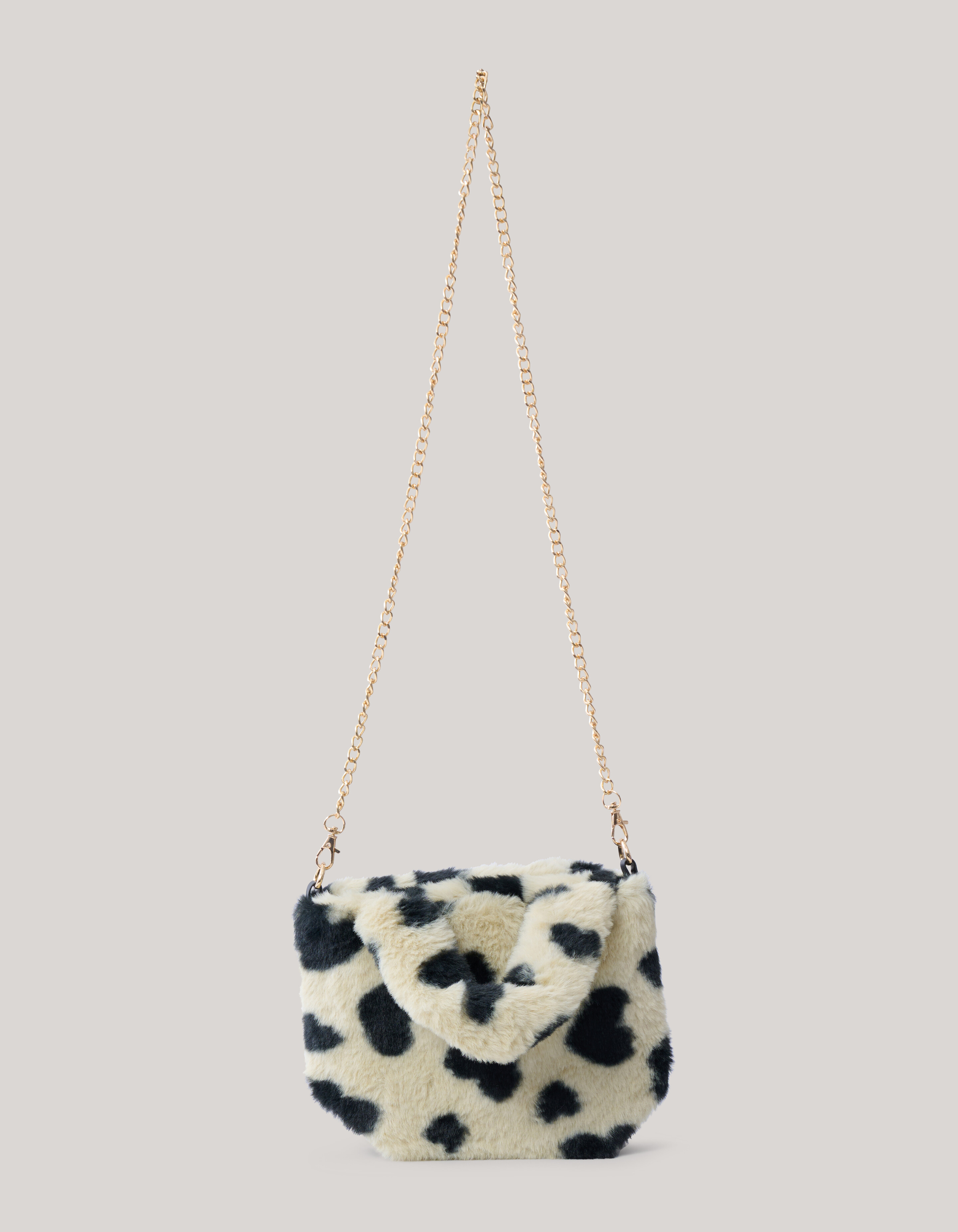 Furry Hartjes Tas Gebroken Wit SHOEBY ACCESSOIRES