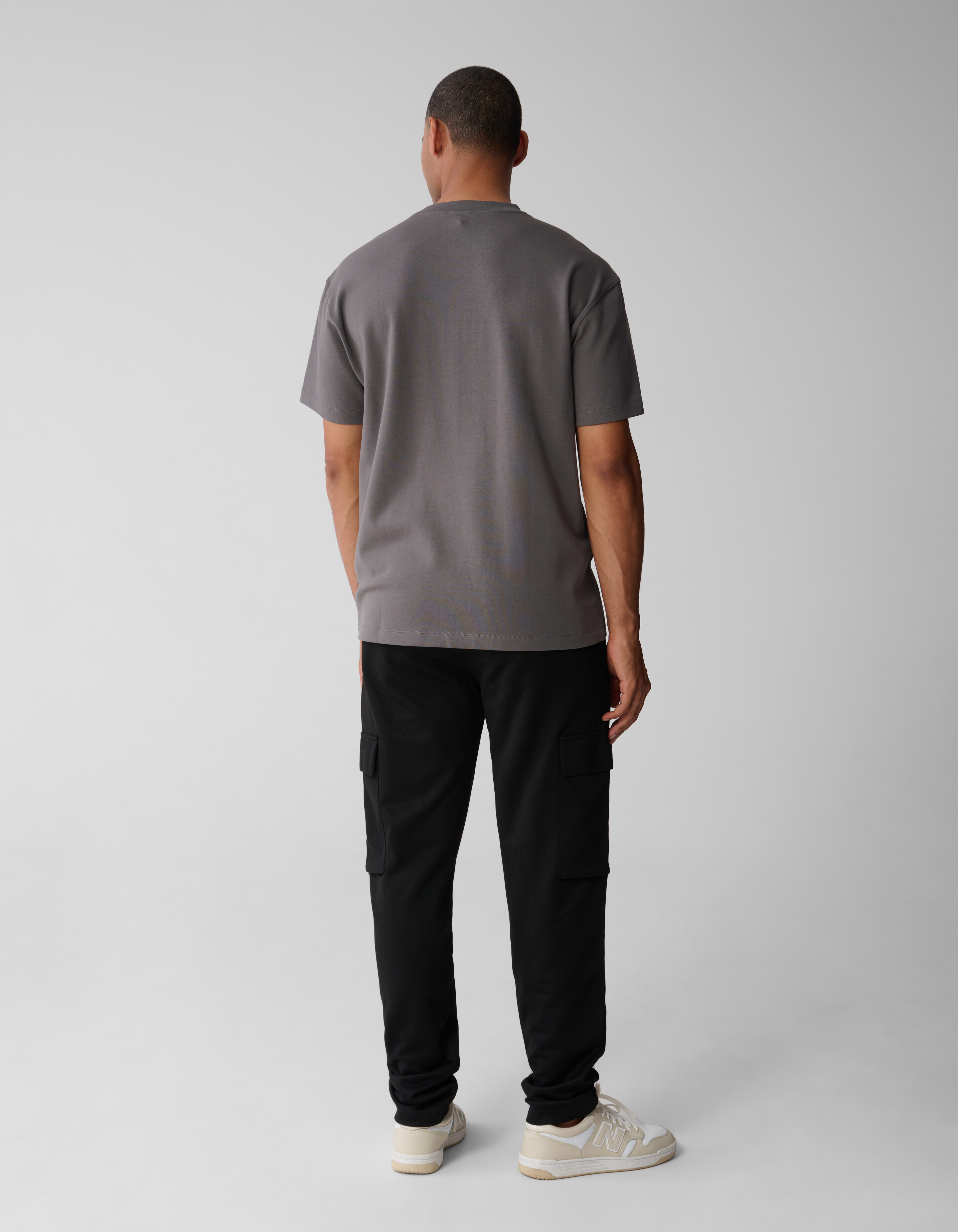 Label T-shirt Donkergroen SHOEBY MEN