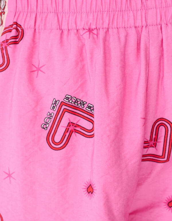 Heart Structuur Short Roze SHOEBY GIRLS