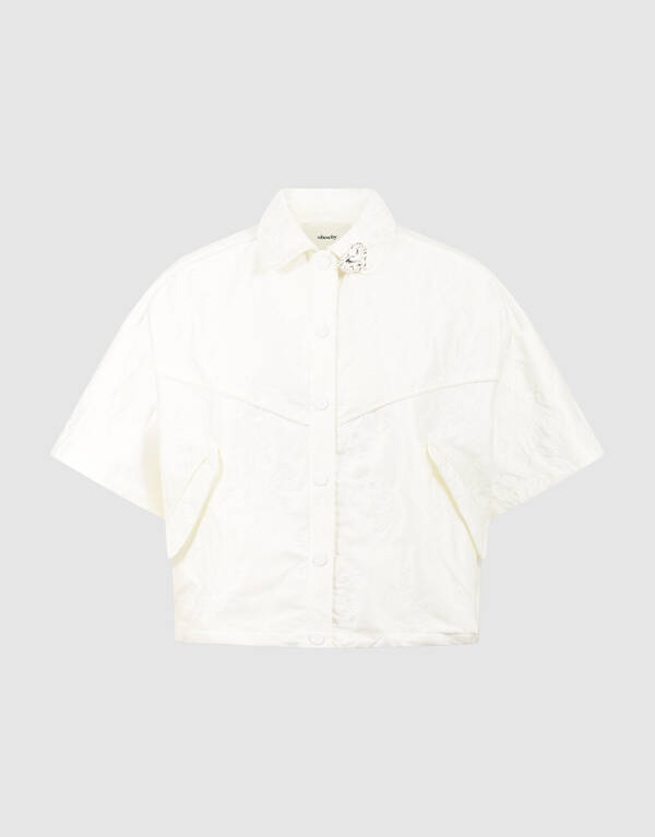 Oversized Jacquard Jack Gebroken Wit SHOEBY WOMEN