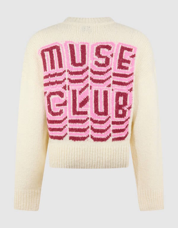 Muse Club Artwork Trui Gebroken Wit SHOEBY WOMEN