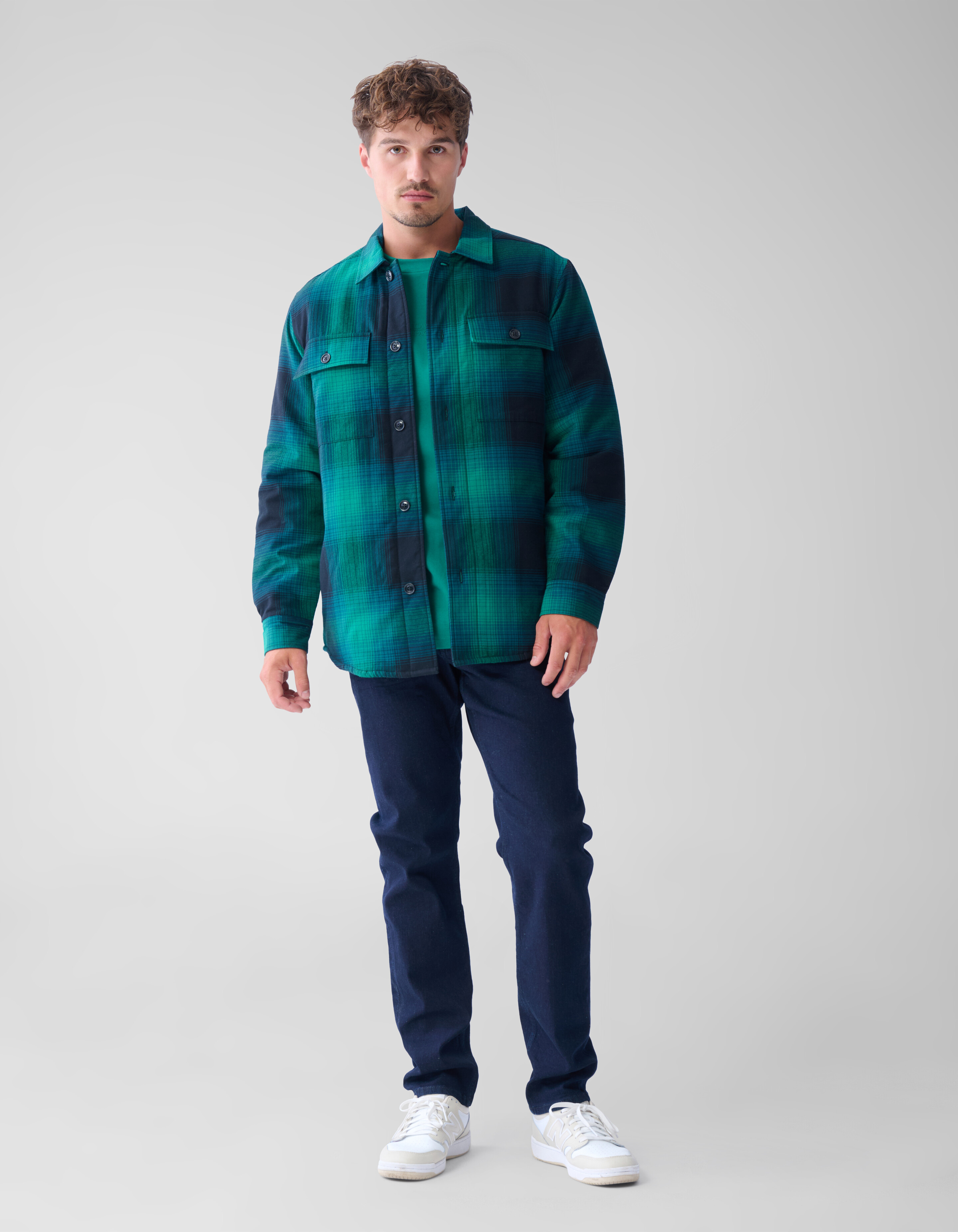 Ruiten Padded Overshirt Groen SHOEBY MEN