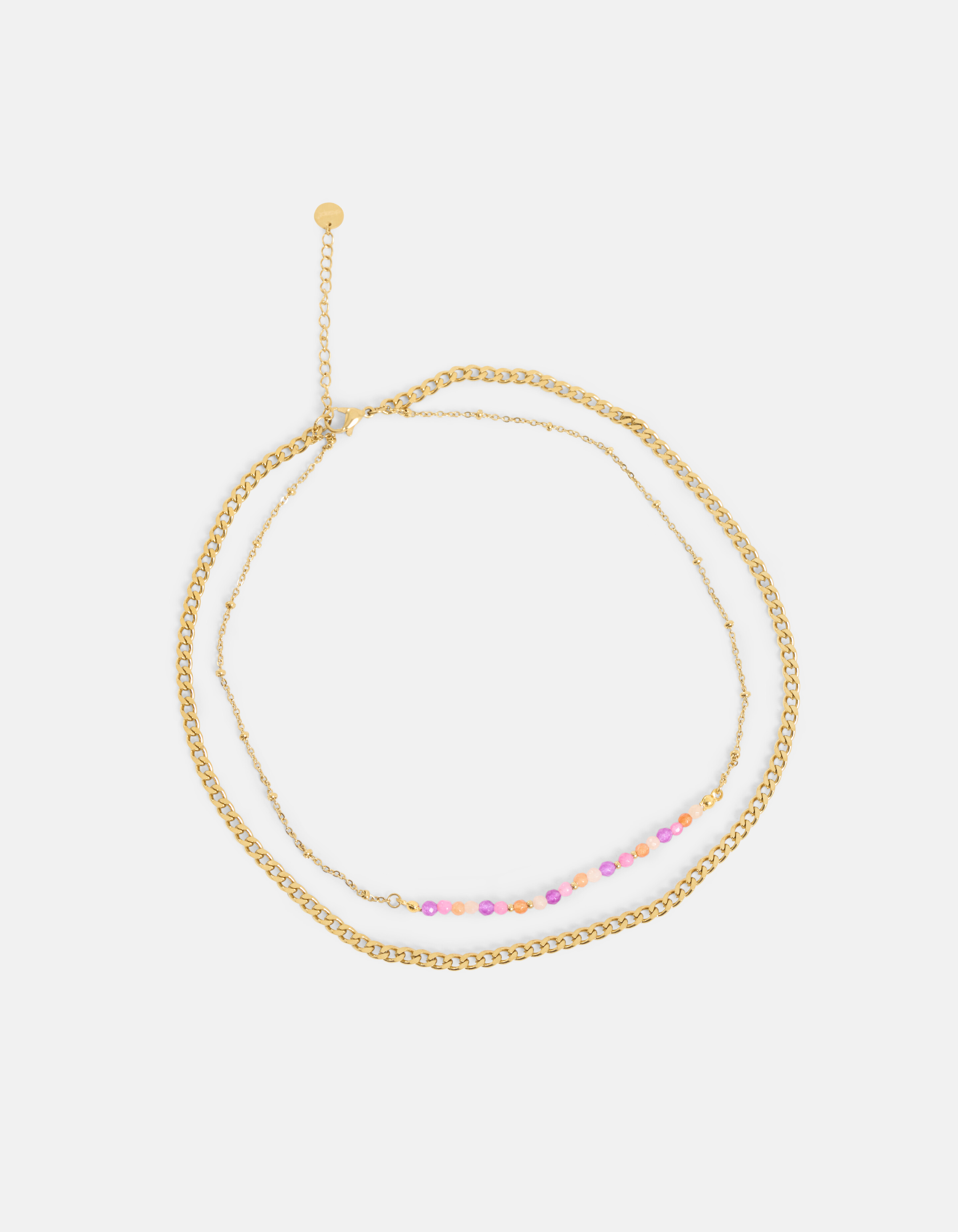 Gekleurde Ketting Goud SHOEBY ACCESSOIRES