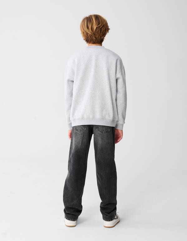 Chicago Artwork Sweater Lichtgrijs SHOEBY BOYS