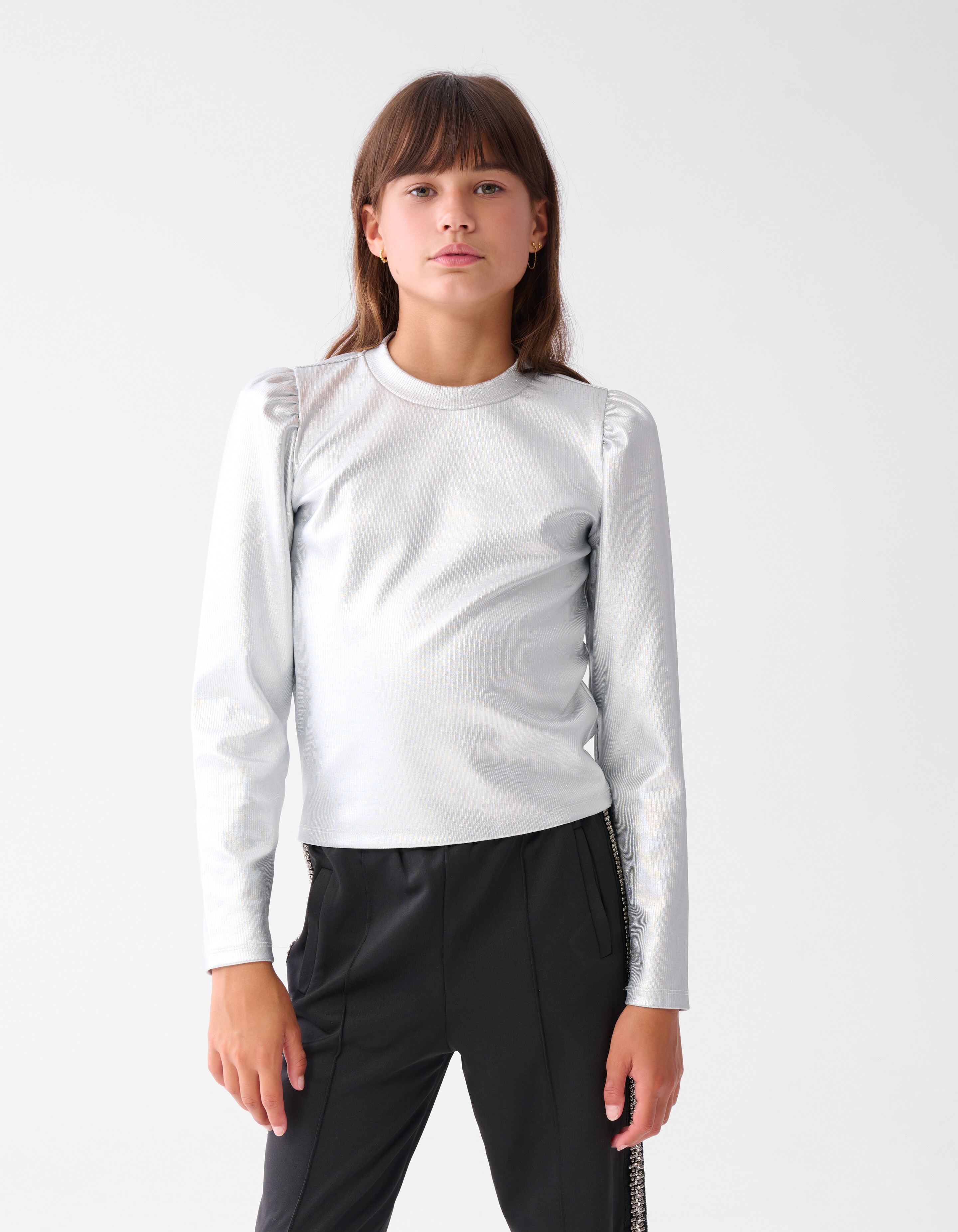 Metallic Longsleeve Zilver SHOEBY GIRLS