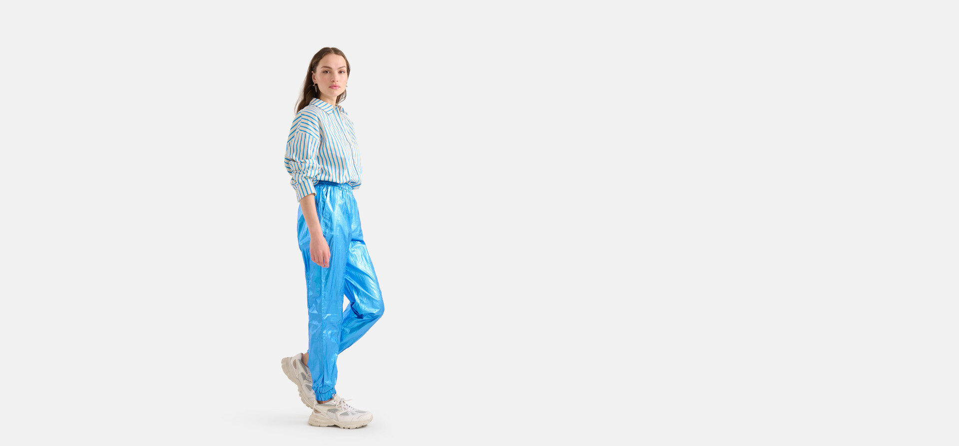 Metallic Jogger Blauw SHOEBY WOMEN