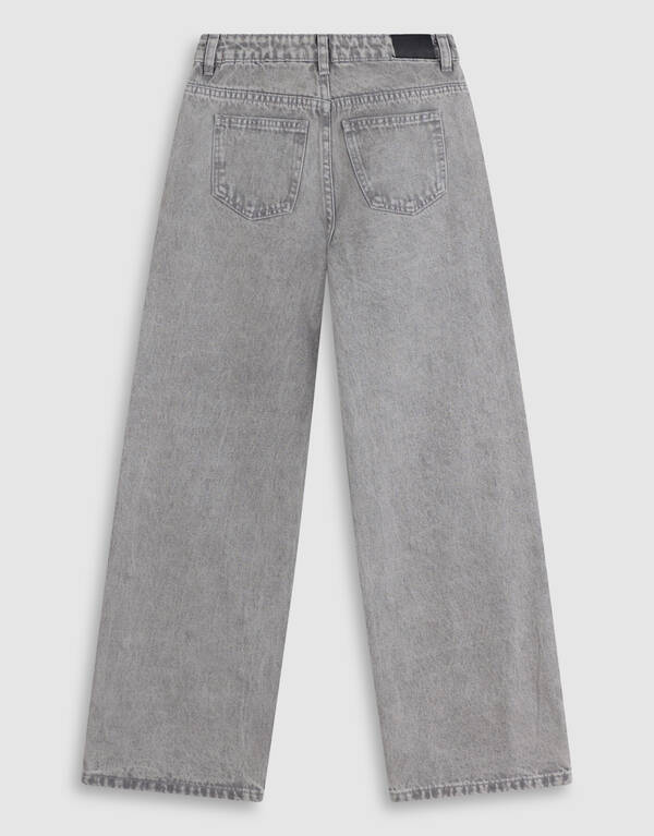 Studded Wide Leg Fit Jeans Grijs SHOEBY GIRLS