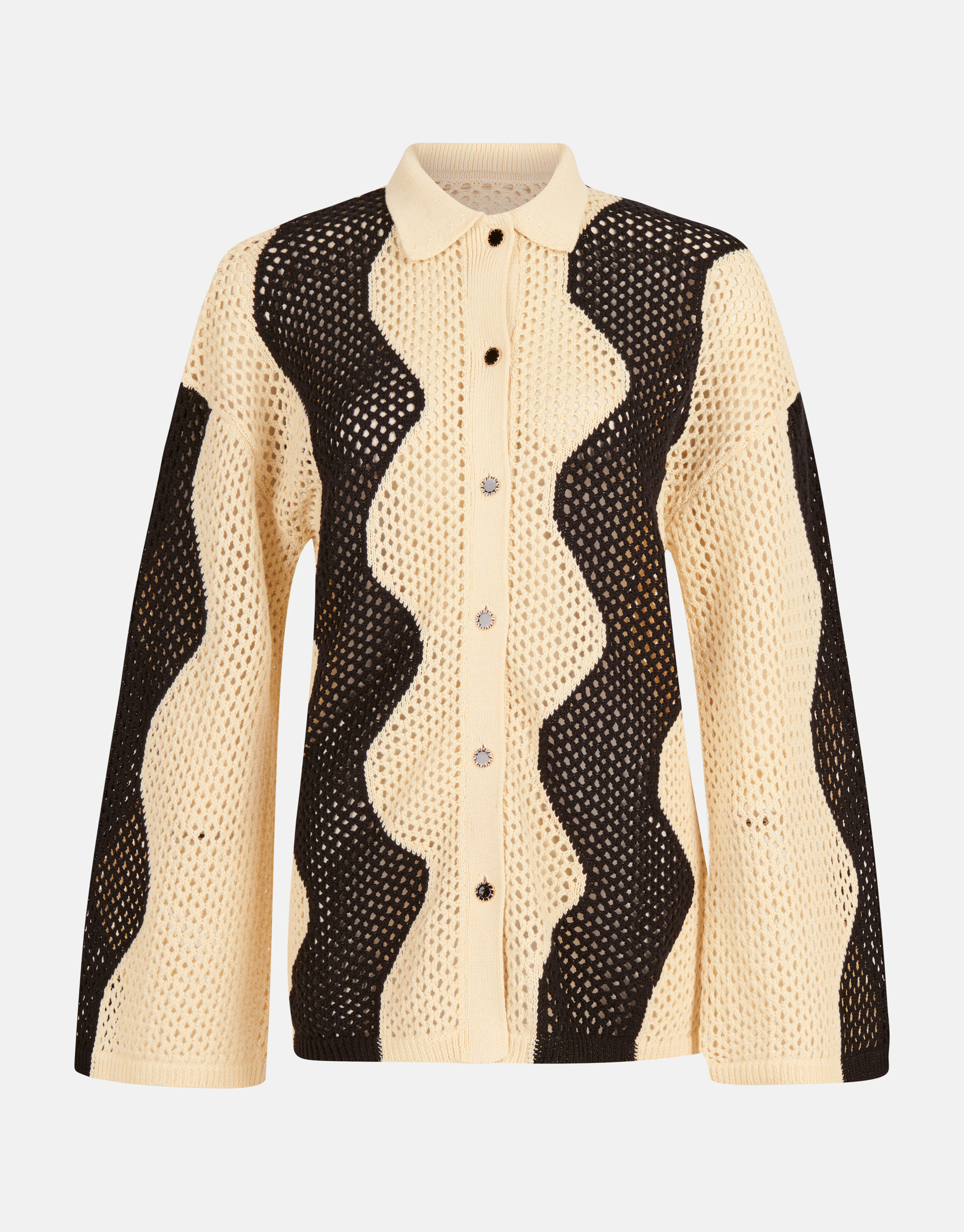 Crochet Blouse Gebroken Wit SHOEBY WOMEN