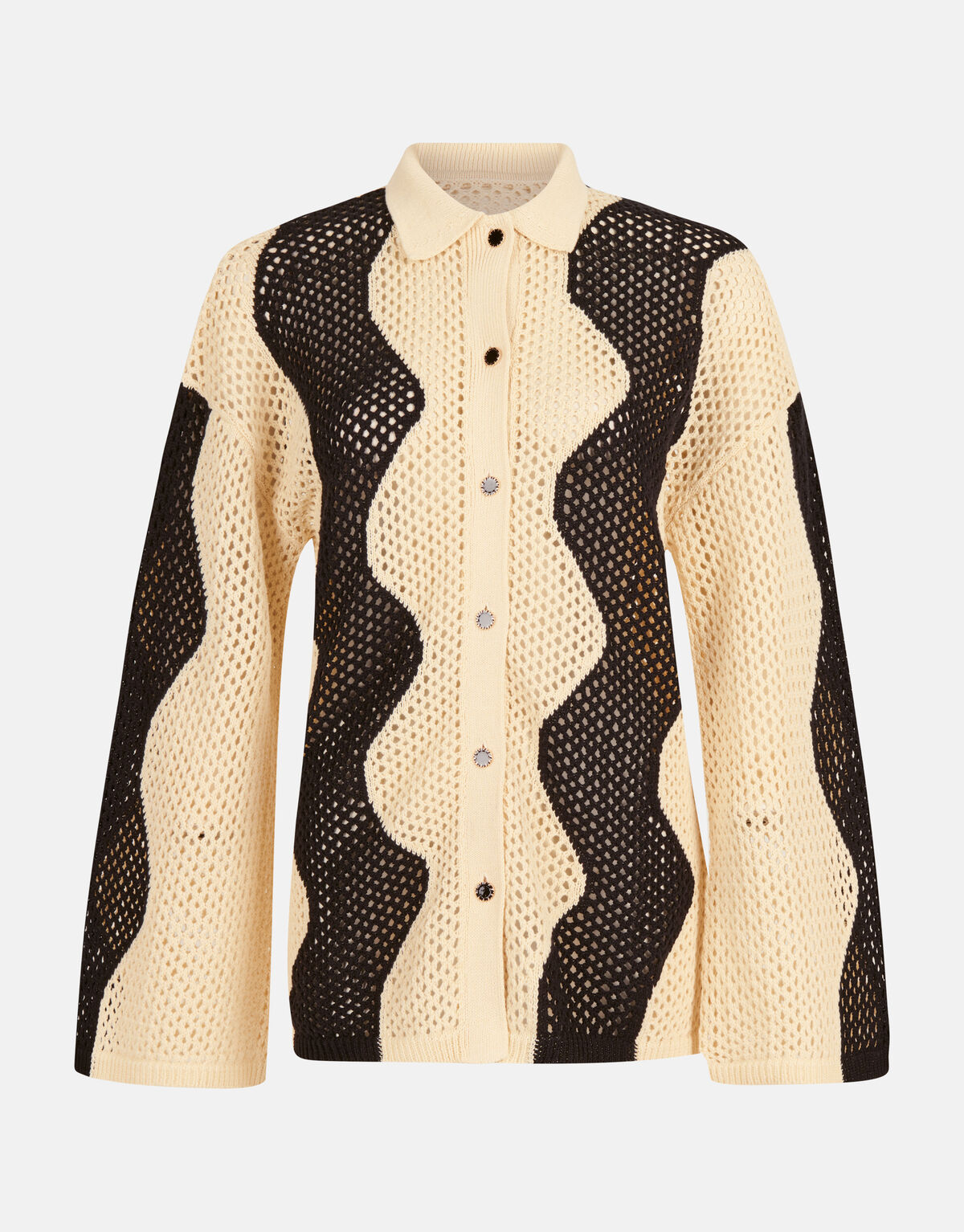 Crochet Blouse Gebroken Wit SHOEBY WOMEN