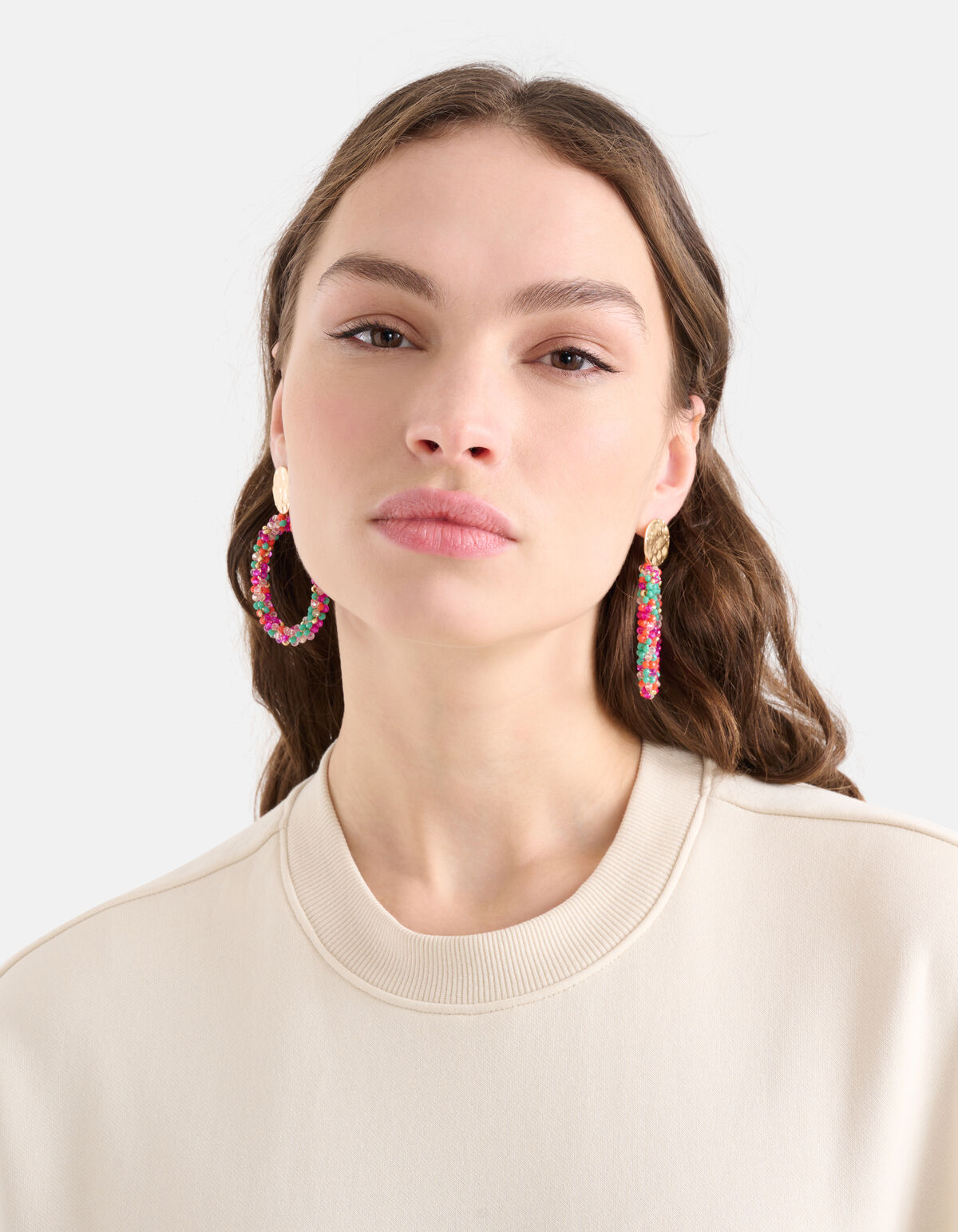 Gekleurde Beaded Oorbellen SHOEBY ACCESSOIRES