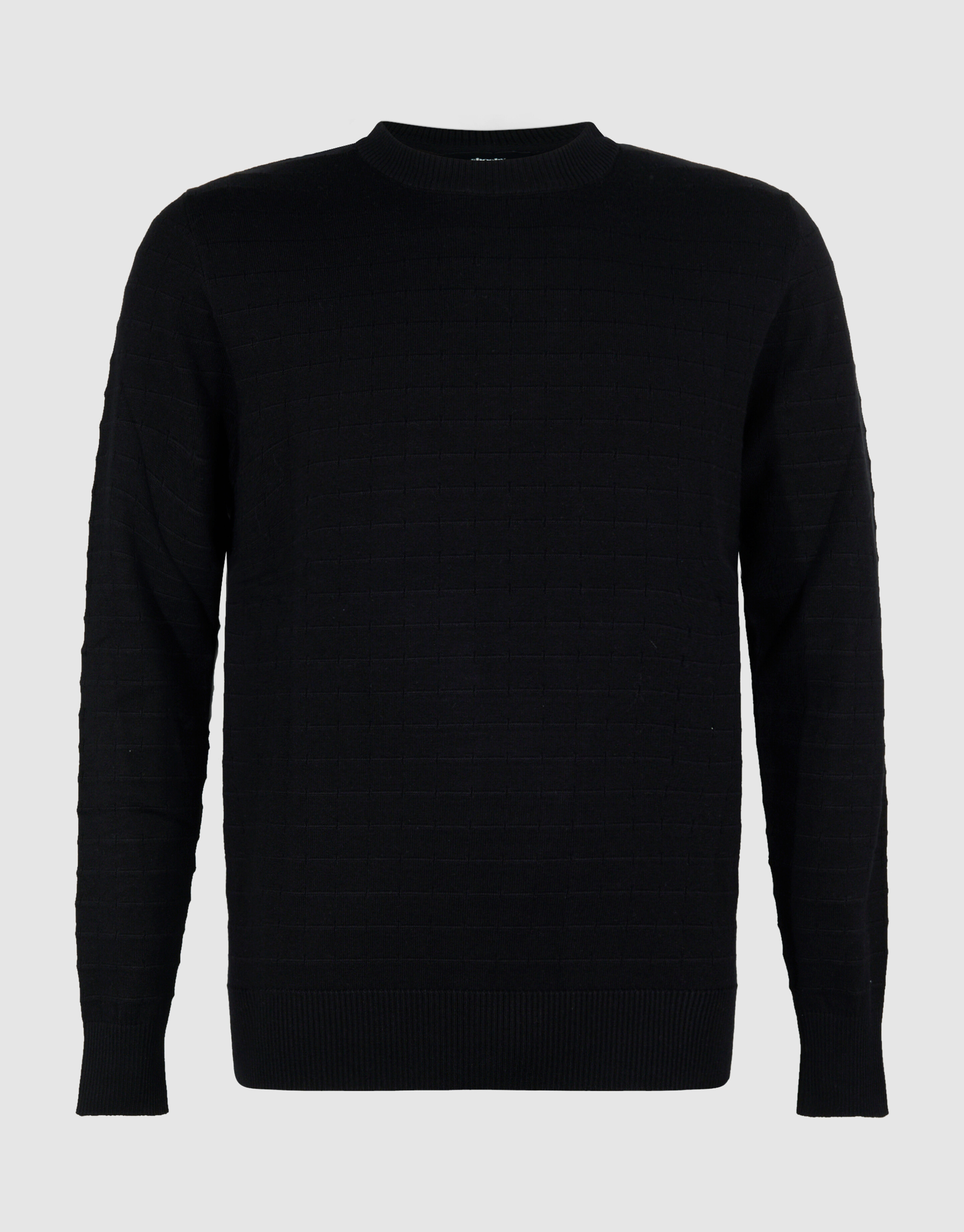 Structuur Trui Zwart SHOEBY MEN
