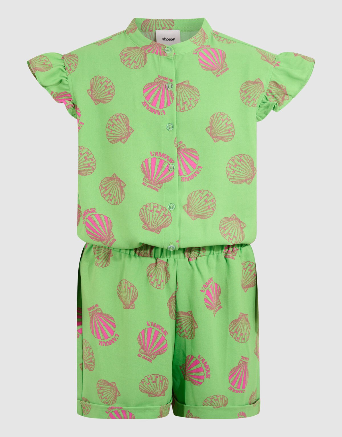 Schelpen Jumpsuit Groen SHOEBY GIRLS